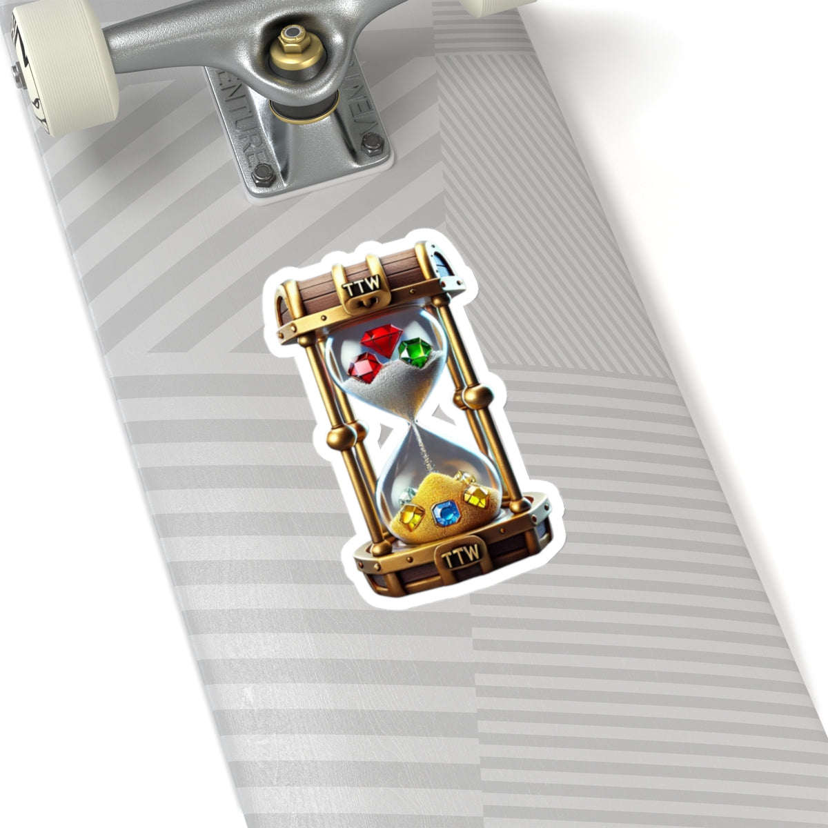 Treasure The Wait Logo Kiss-Cut Stickers - Custom Vinyl Stickers for Creative Decor