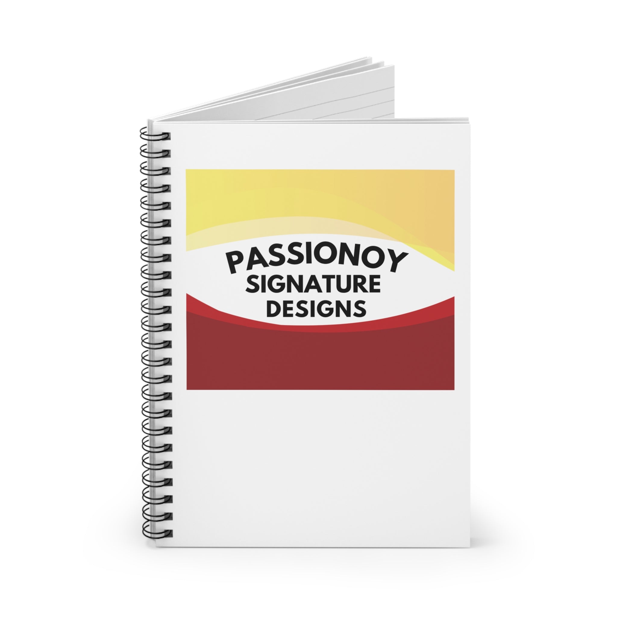 Passionoy Signature Designs-A1 Spiral Notebook - 118 Page Ruled Line Notebook for Everyday Use