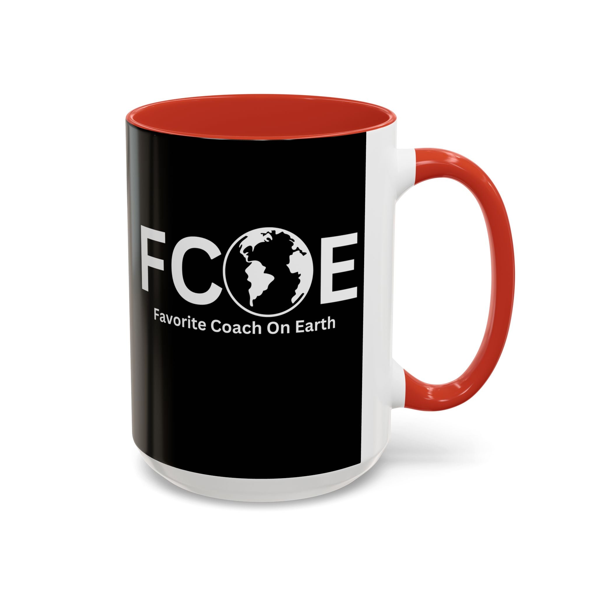 Favorite Coach On Earth (FCOE) Accent Coffee Mug (11oz, 15oz)