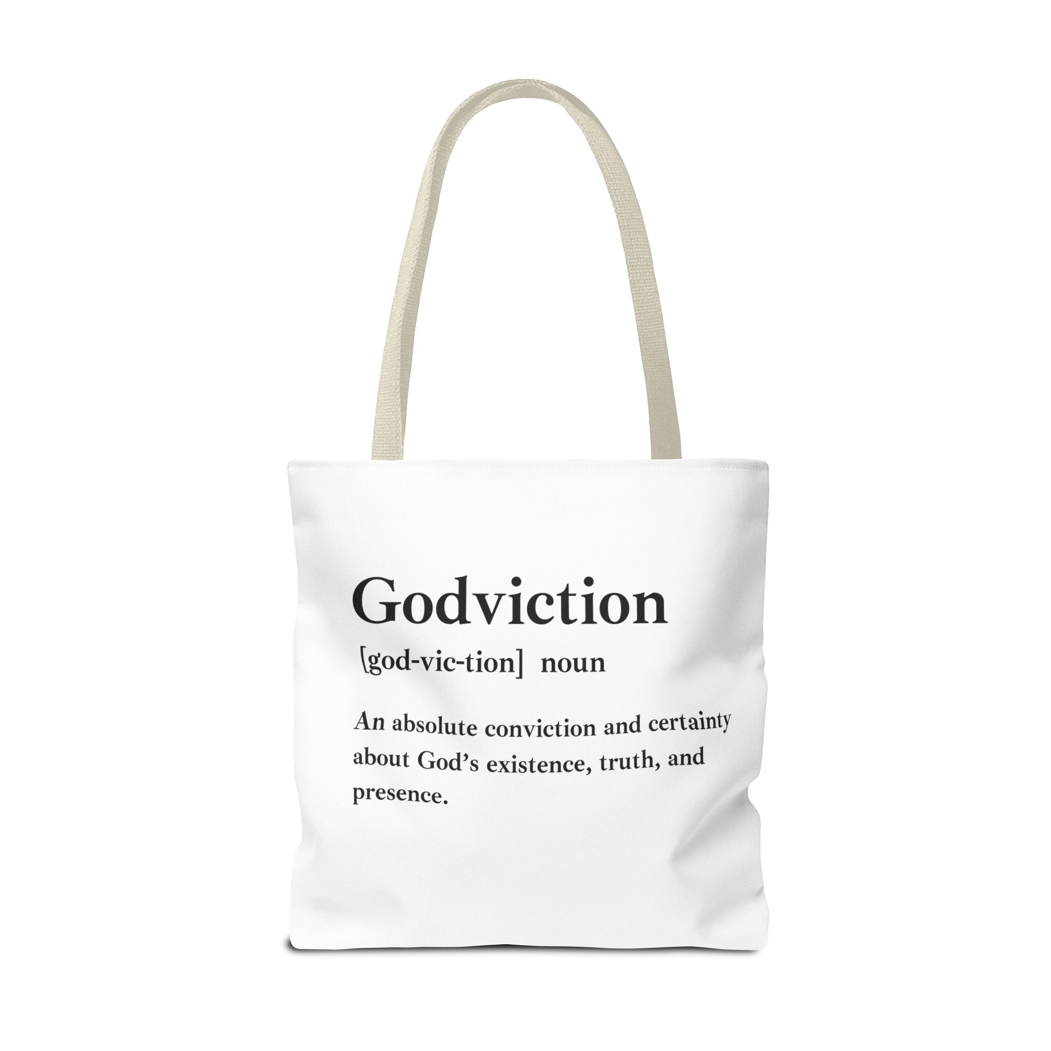 Godviction Tote Bag - Custom Printed Stylish and Functional Tote