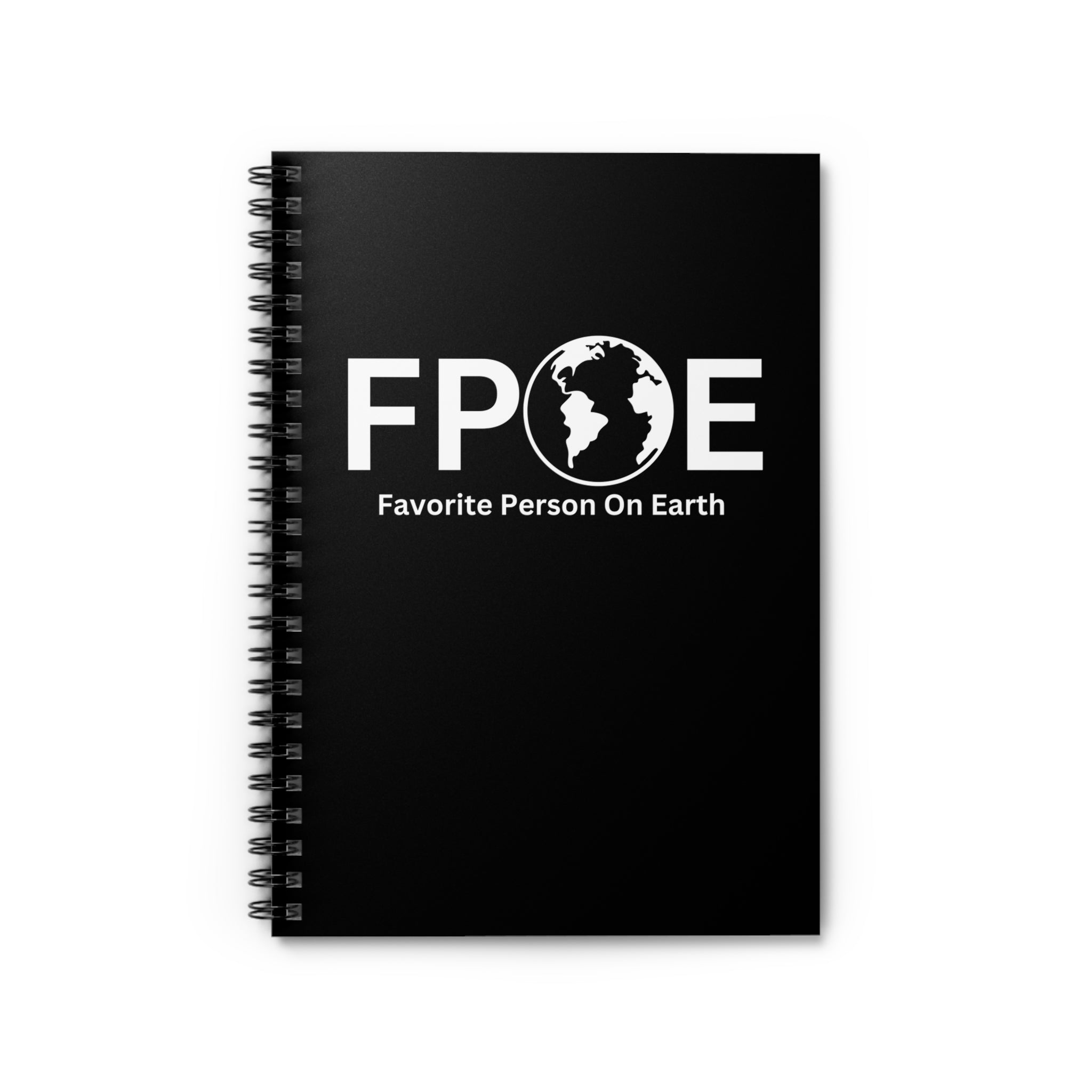 Favorite Person On Earth (FPOE) Spiral Notebook - 118 Page Ruled Line Notebook for Everyday Use