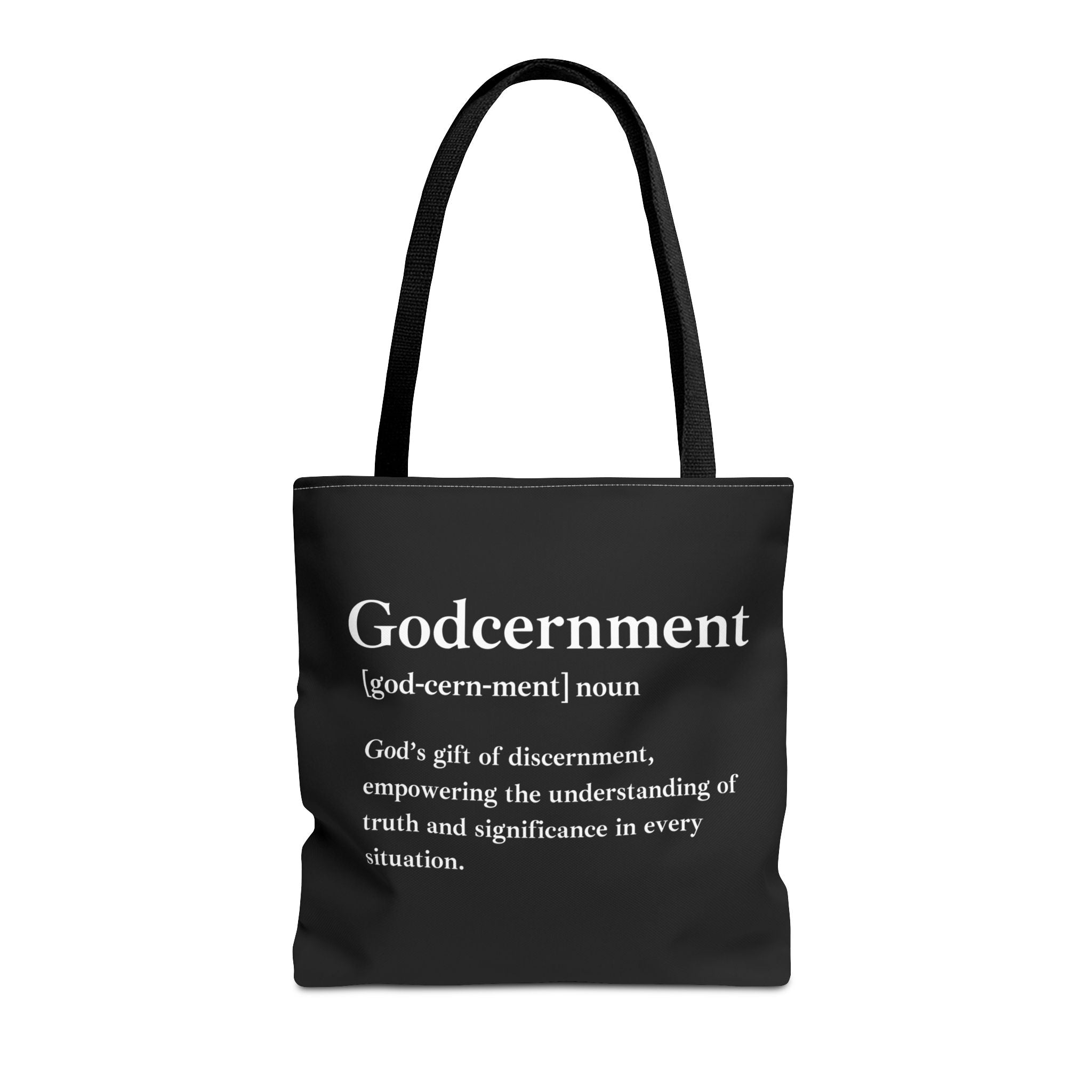 Godcernment Tote Bag - Custom Printed Stylish and Functional Tote