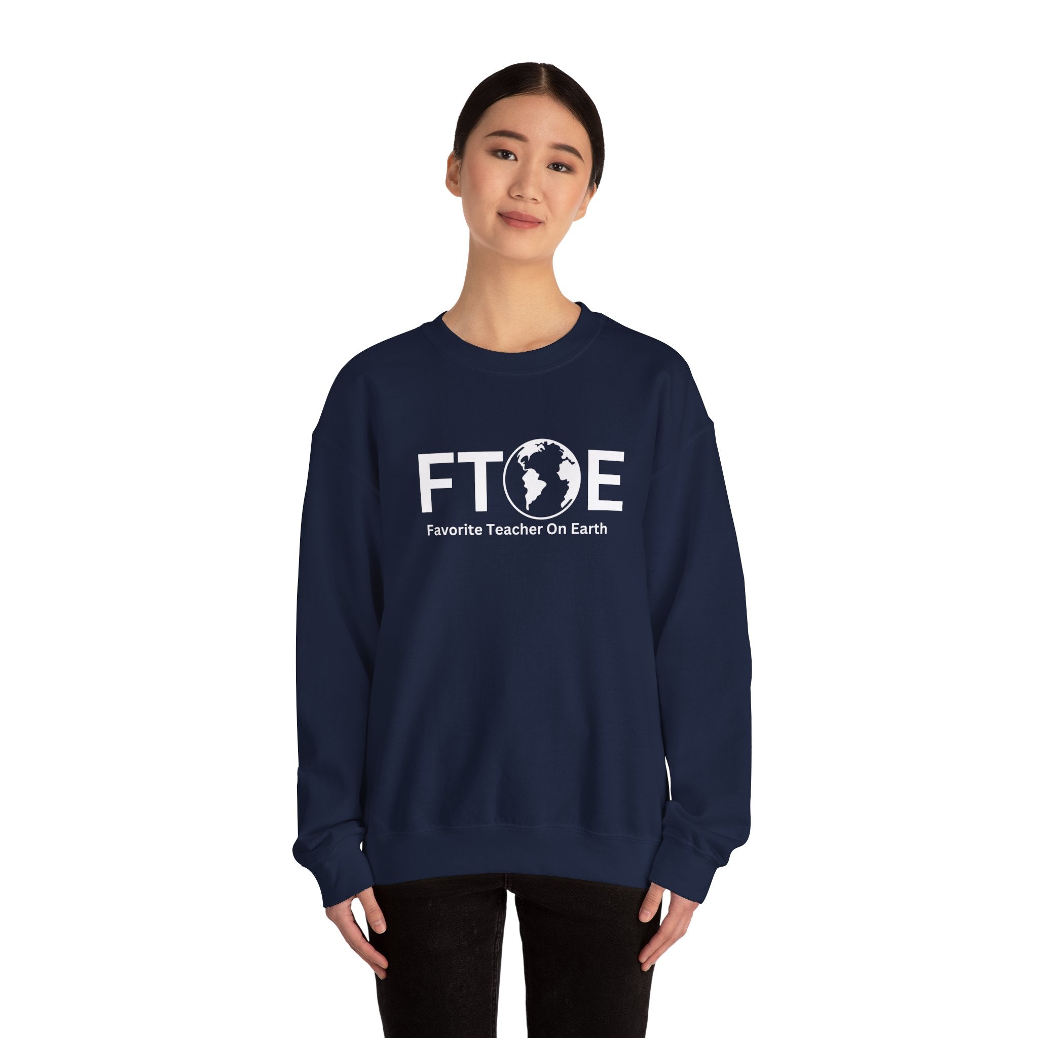Favorite Teacher On Earth (FTOE) - Unisex Heavy Blend Crewneck Sweatshirt