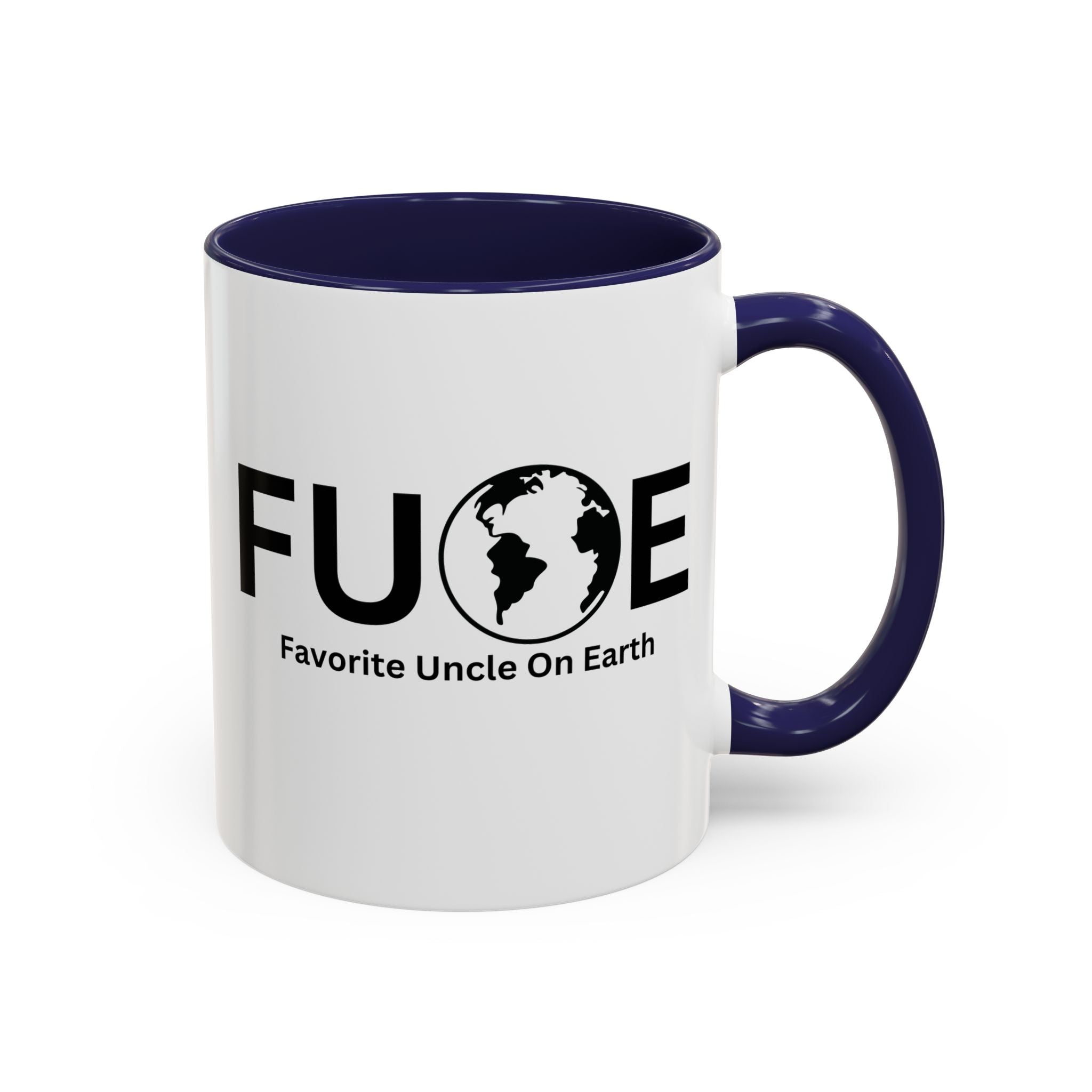 Favorite Uncle On Earth (FUOE) Accent Coffee Mug (11oz, 15oz)