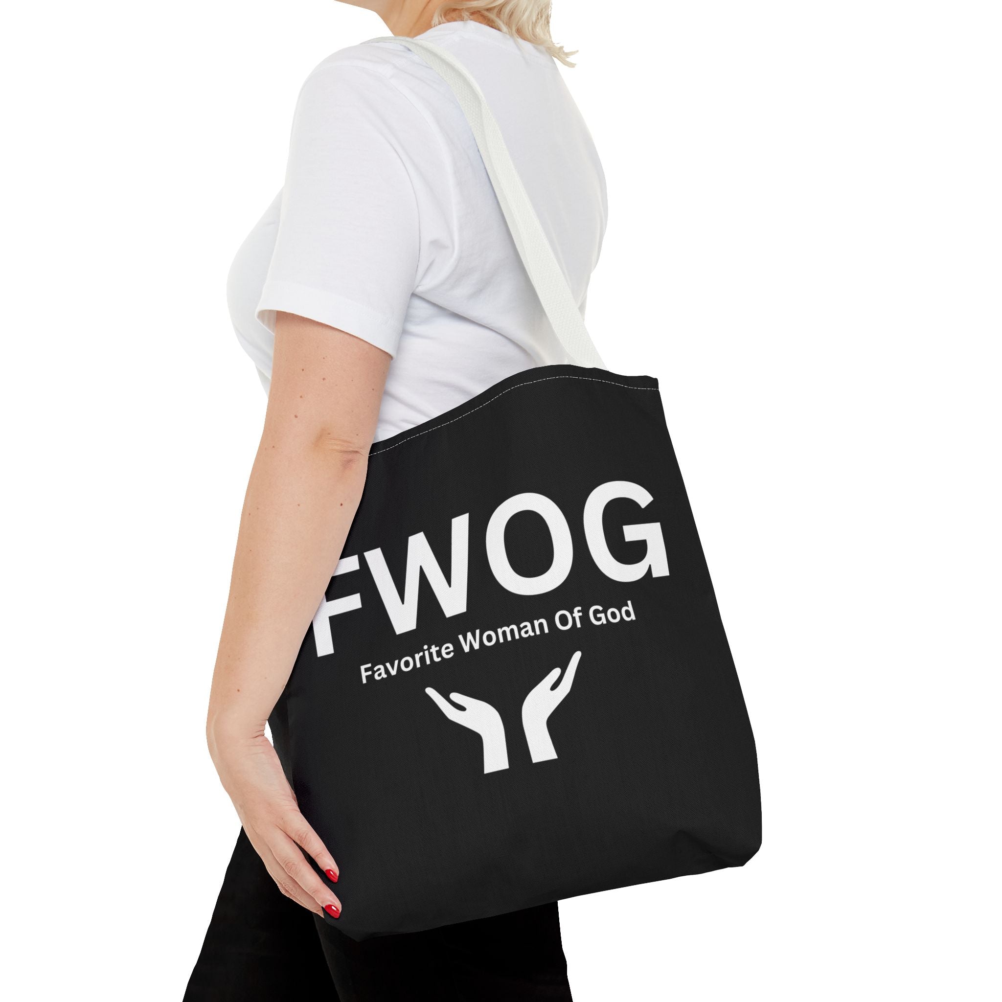 Favorite Woman of God (FWOG) Tote Bag - Custom Printed Stylish and Functional Tote