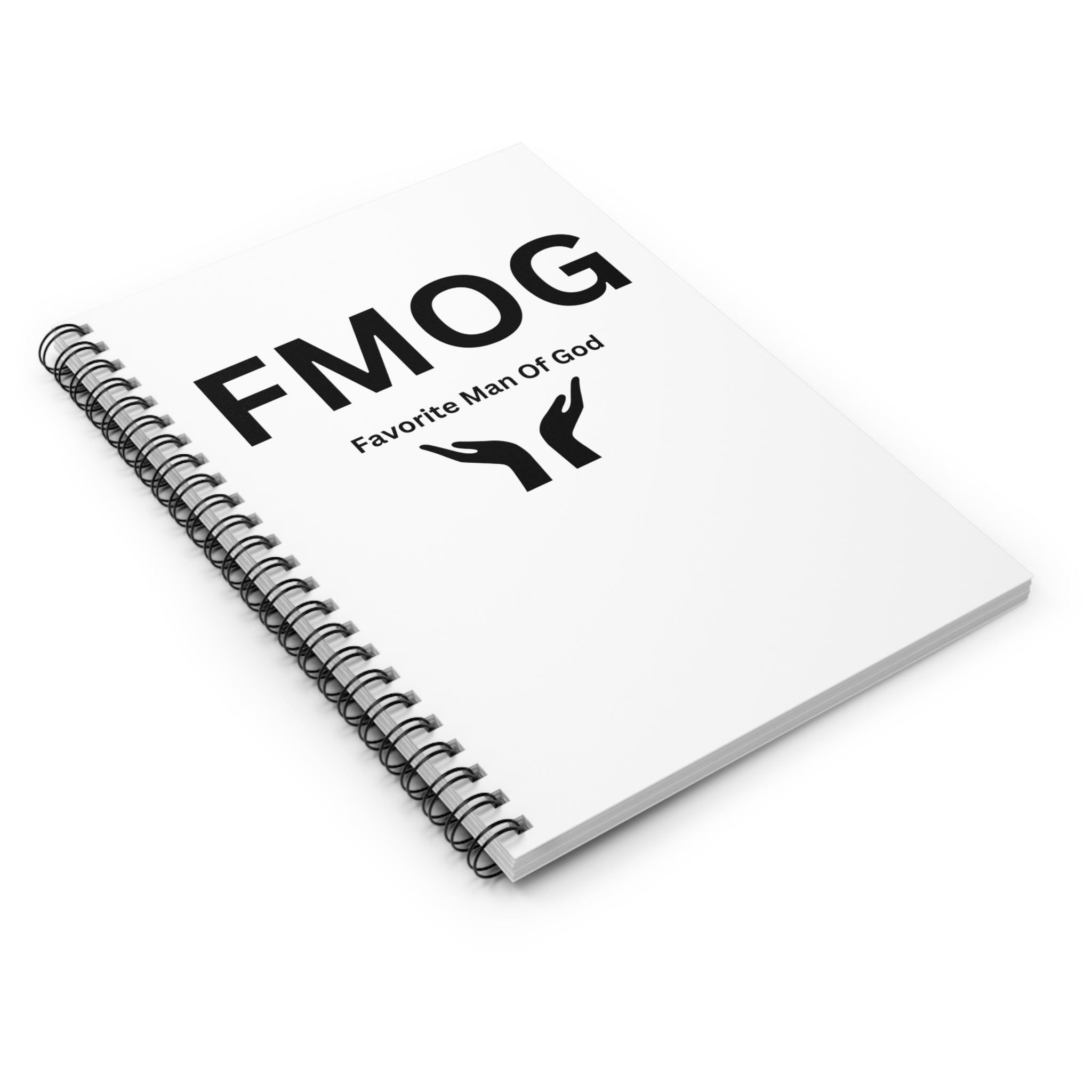 Favorite Man of God (FMOG) Spiral Notebook - 118 Page Ruled Line Notebook for Everyday Use