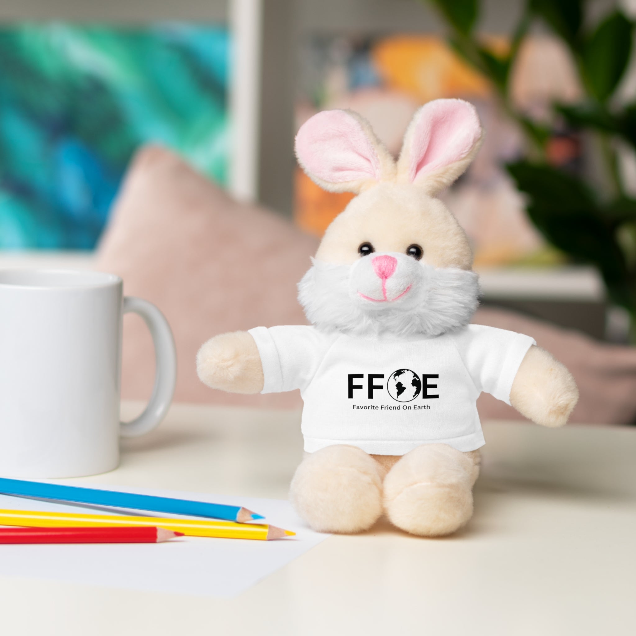 Stuffed Animal Gift – Favorite Friend on Earth (FFOE)– Customizable T-Shirt & Animal