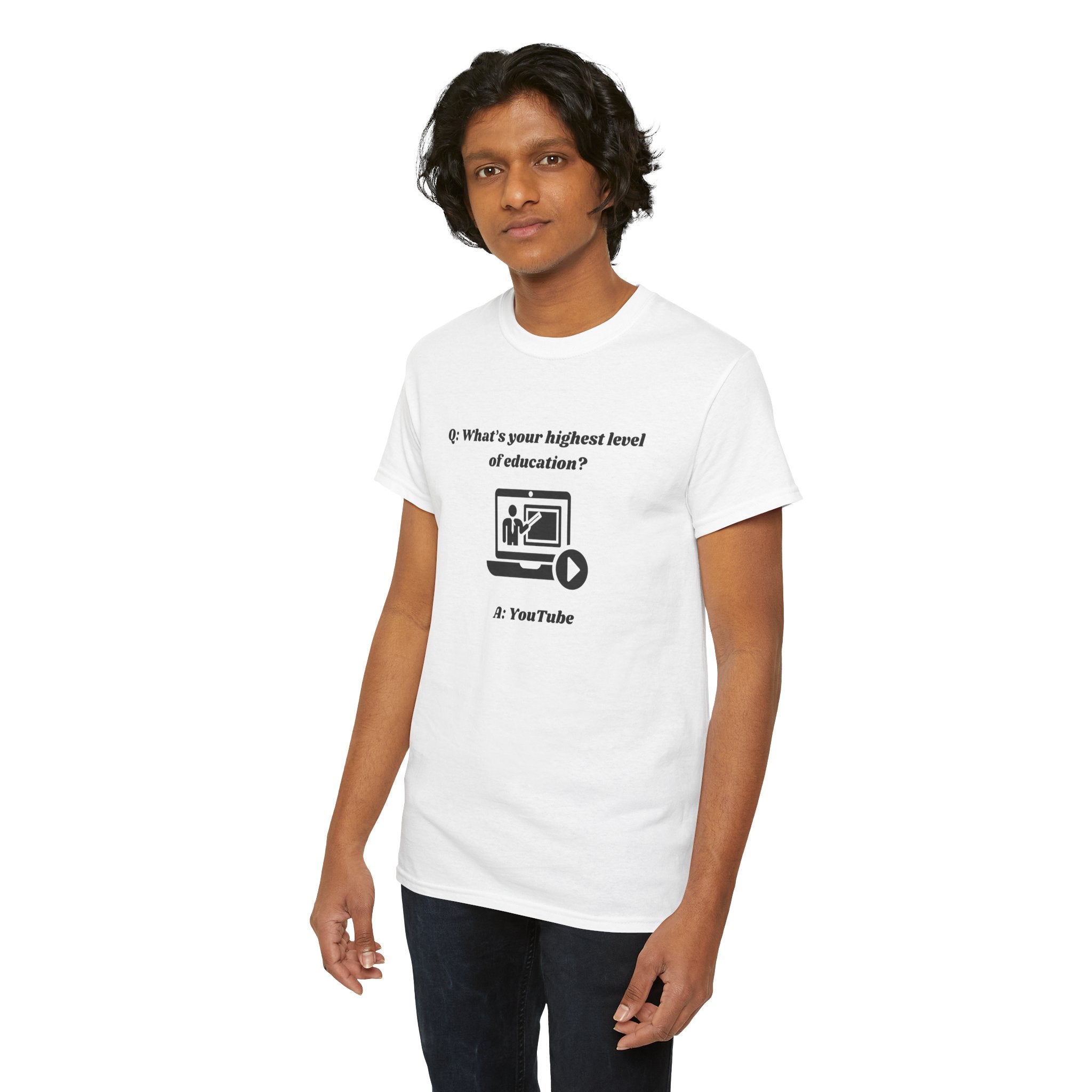 What's Your Highest Level of Education? - Unisex Heavy Cotton T-shirt