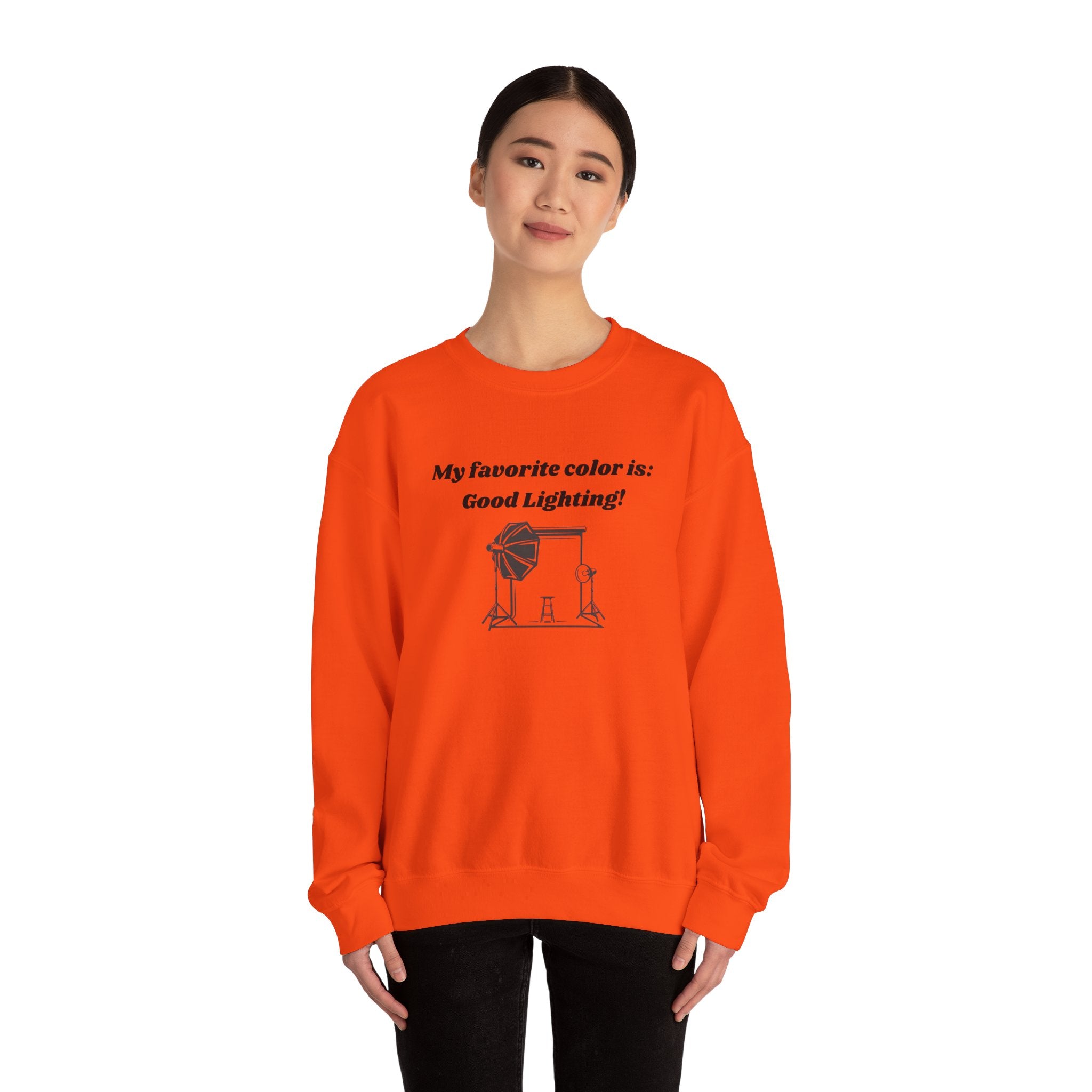My Favorite Color is Good Lighting! Unisex Heavy Blend Crewneck Sweatshirt