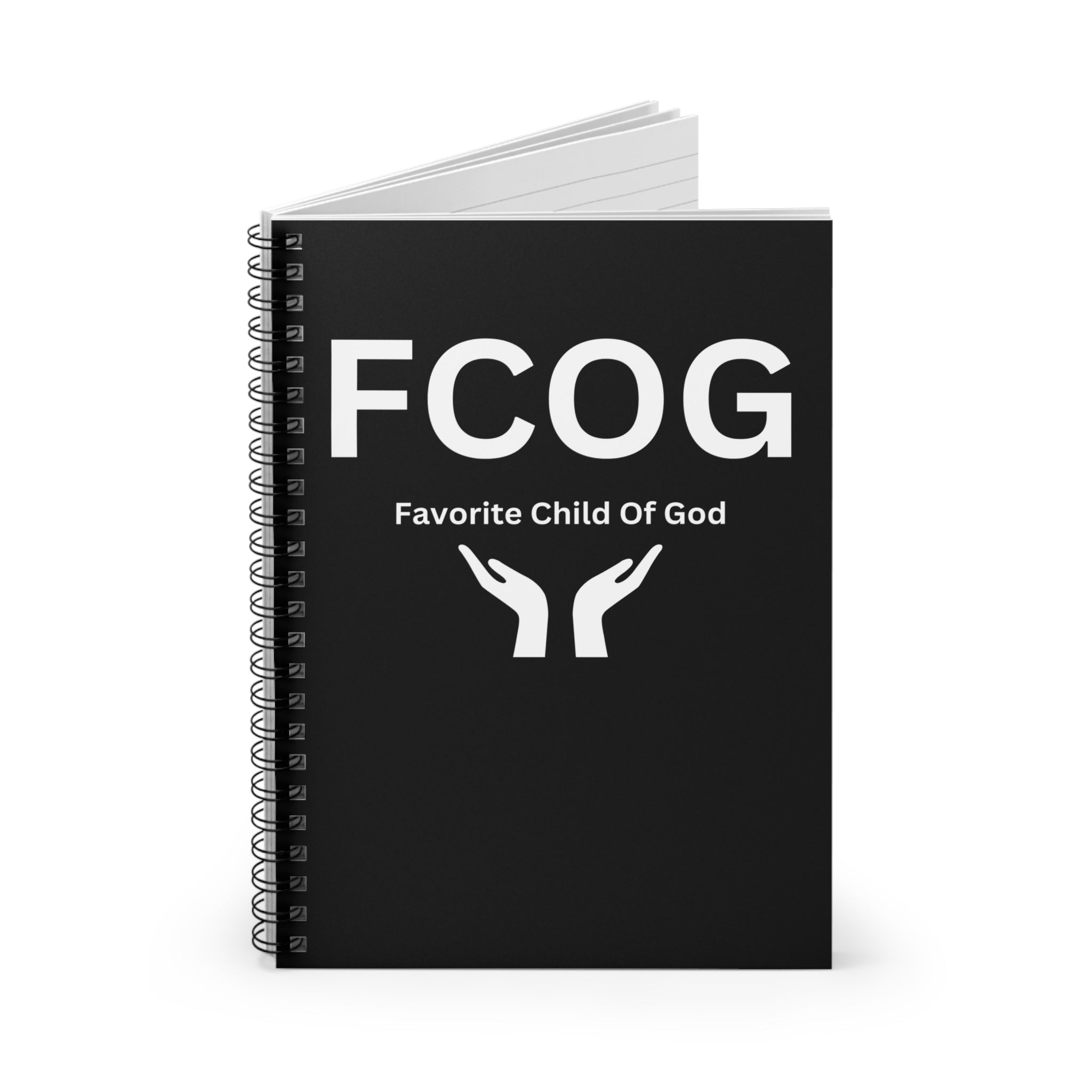 Favorite Child of God (FCOG) Spiral Notebook - 118 Page Ruled Line Notebook for Everyday Use