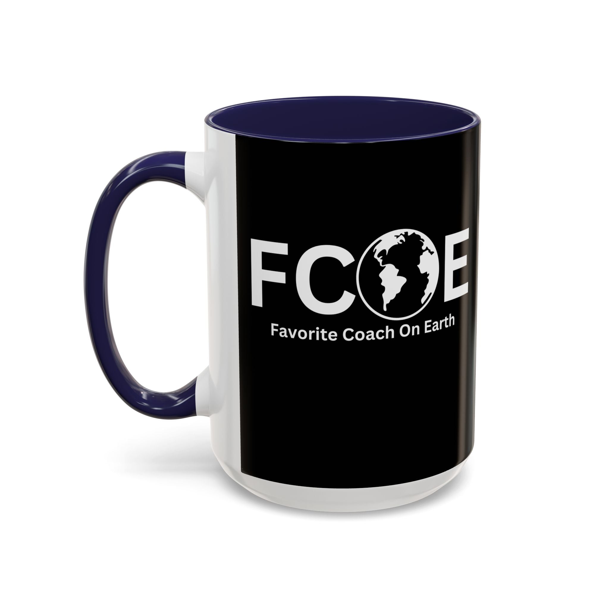 Favorite Coach On Earth (FCOE) Accent Coffee Mug (11oz, 15oz)