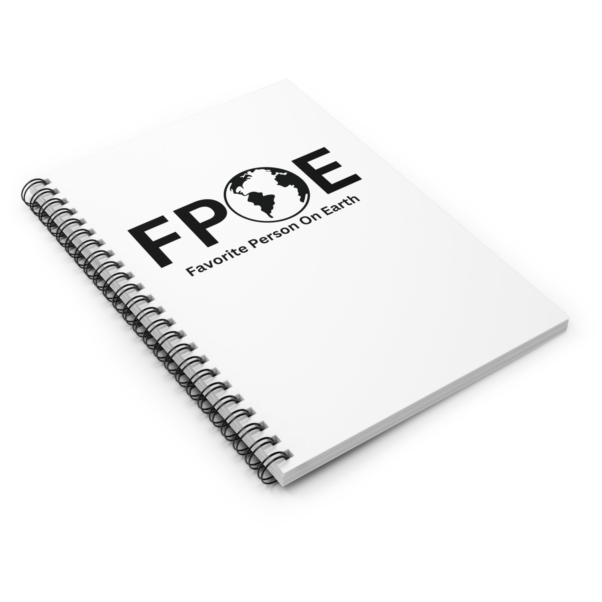 Favorite Person On Earth (FPOE) Spiral Notebook - 118 Page Ruled Line Notebook for Everyday Use