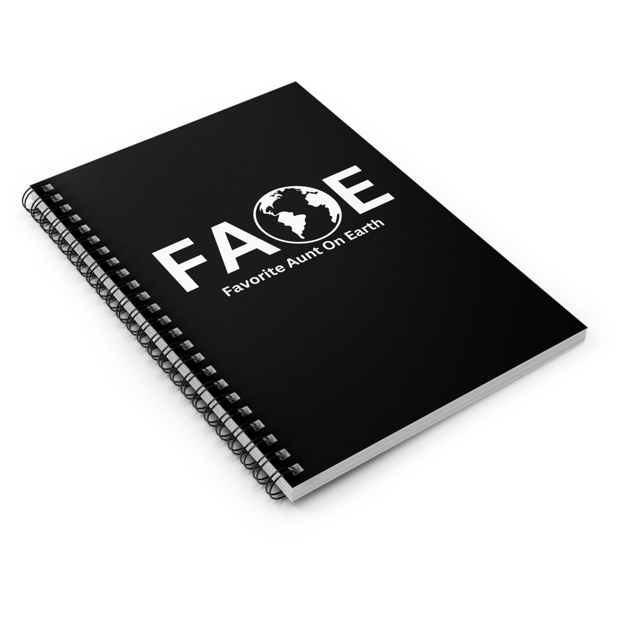Favorite Aunt On Earth (FAOE) Spiral Notebook - 118 Page Ruled Line Notebook for Everyday Use