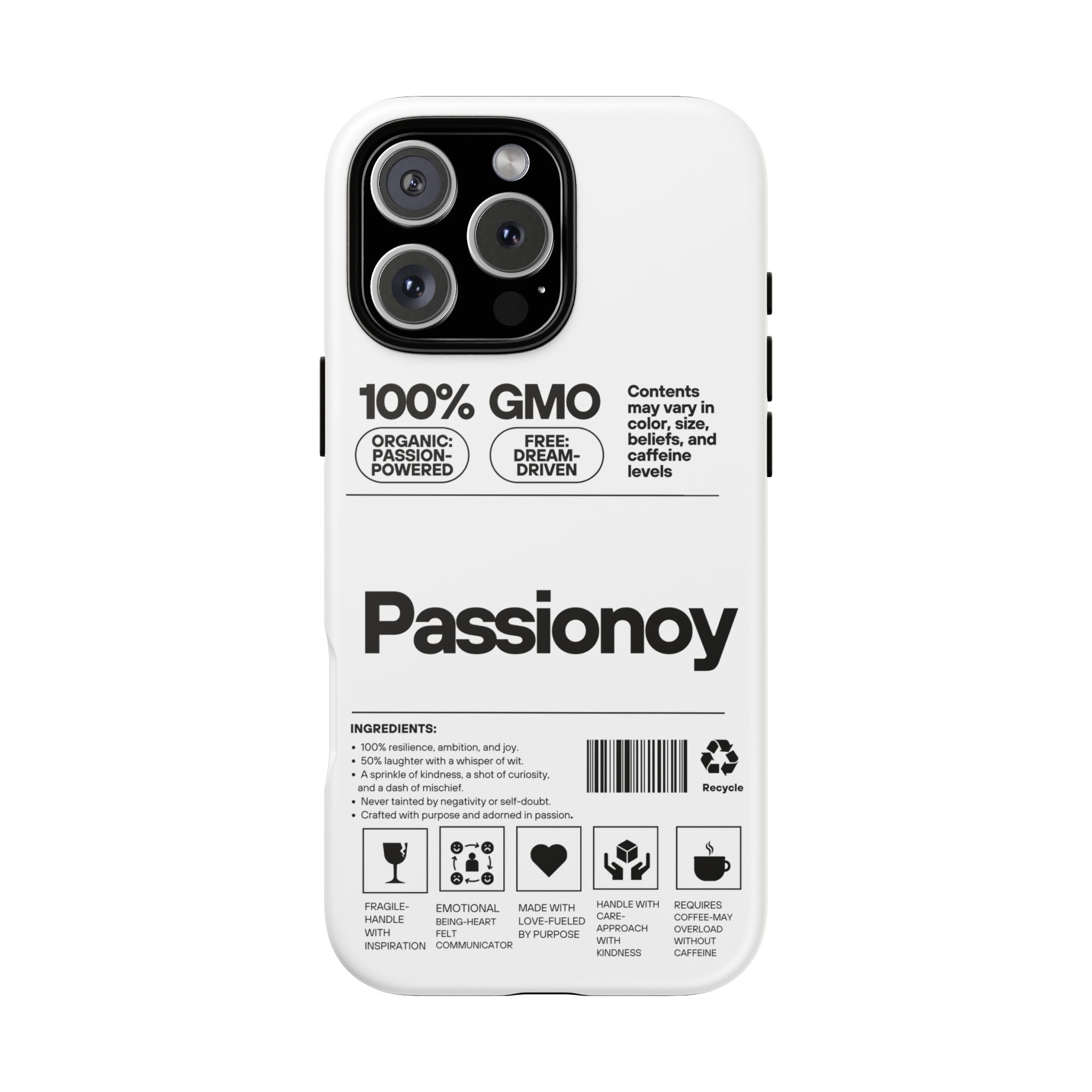 Passionoy Label Tough Cases - Custom Protective Phone Cases for iPhone, Samsung Galaxy, and Google Pixel