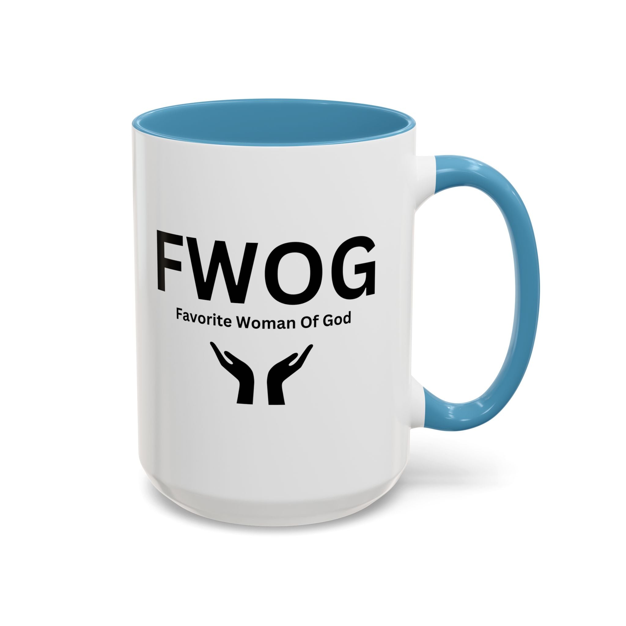 Favorite Woman of God (FWOG) Accent Coffee Mug (11, 15oz)