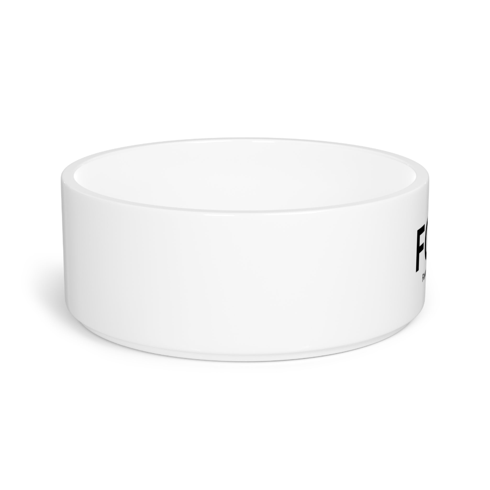 Favorite Cat On Earth (FCOE) - White Ceramic Custom Pet Bowl