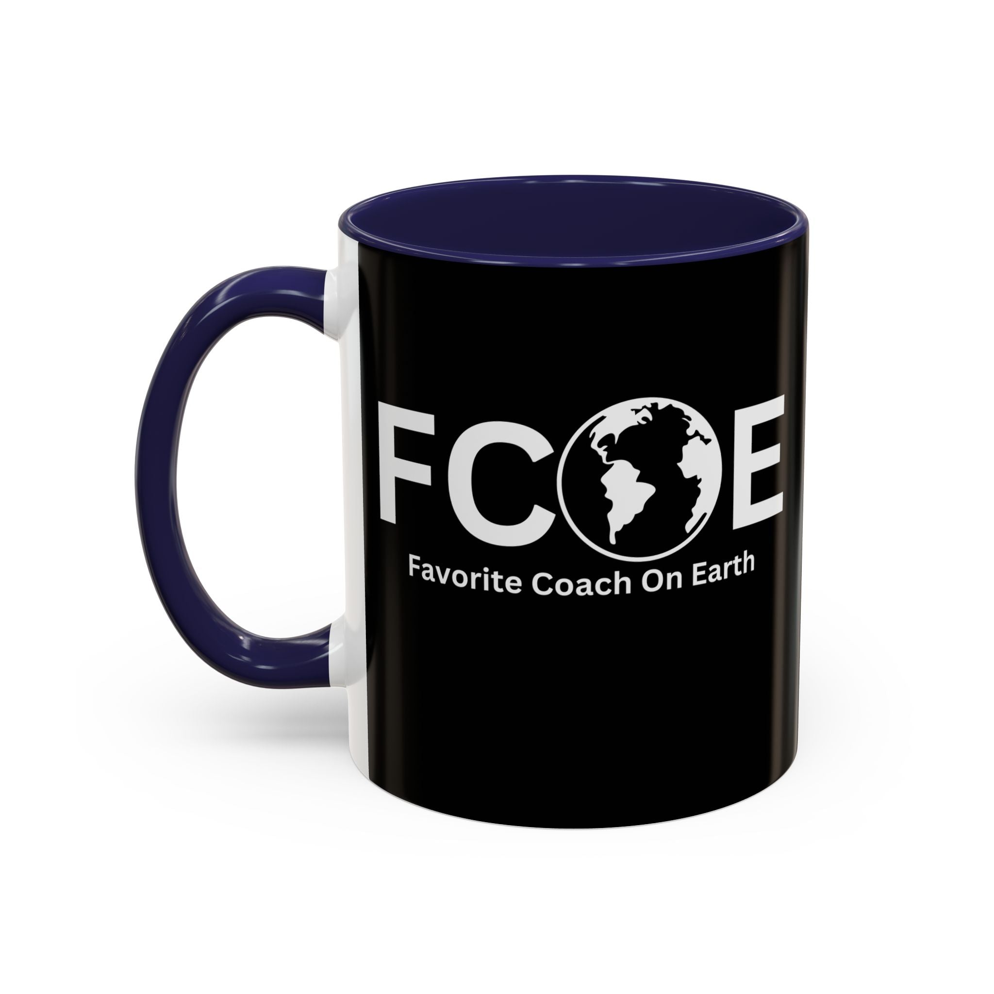 Favorite Coach On Earth (FCOE) Accent Coffee Mug (11oz, 15oz)