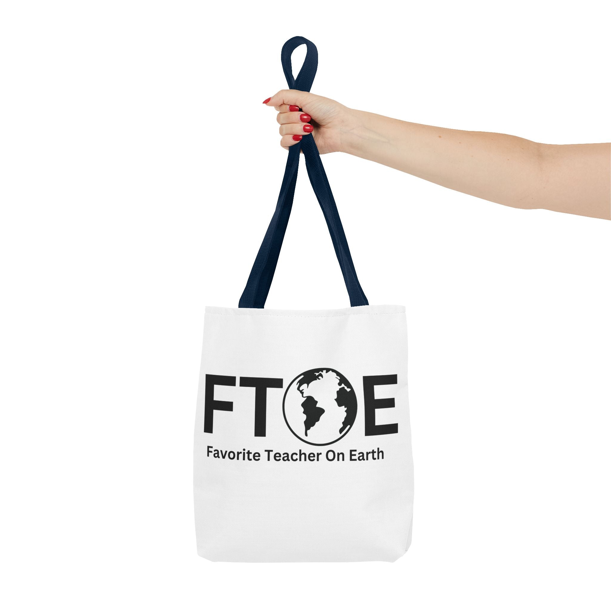 Favorite Teacher On Earth (FTOE) Tote Bag - Custom Printed Stylish and Functional Tote