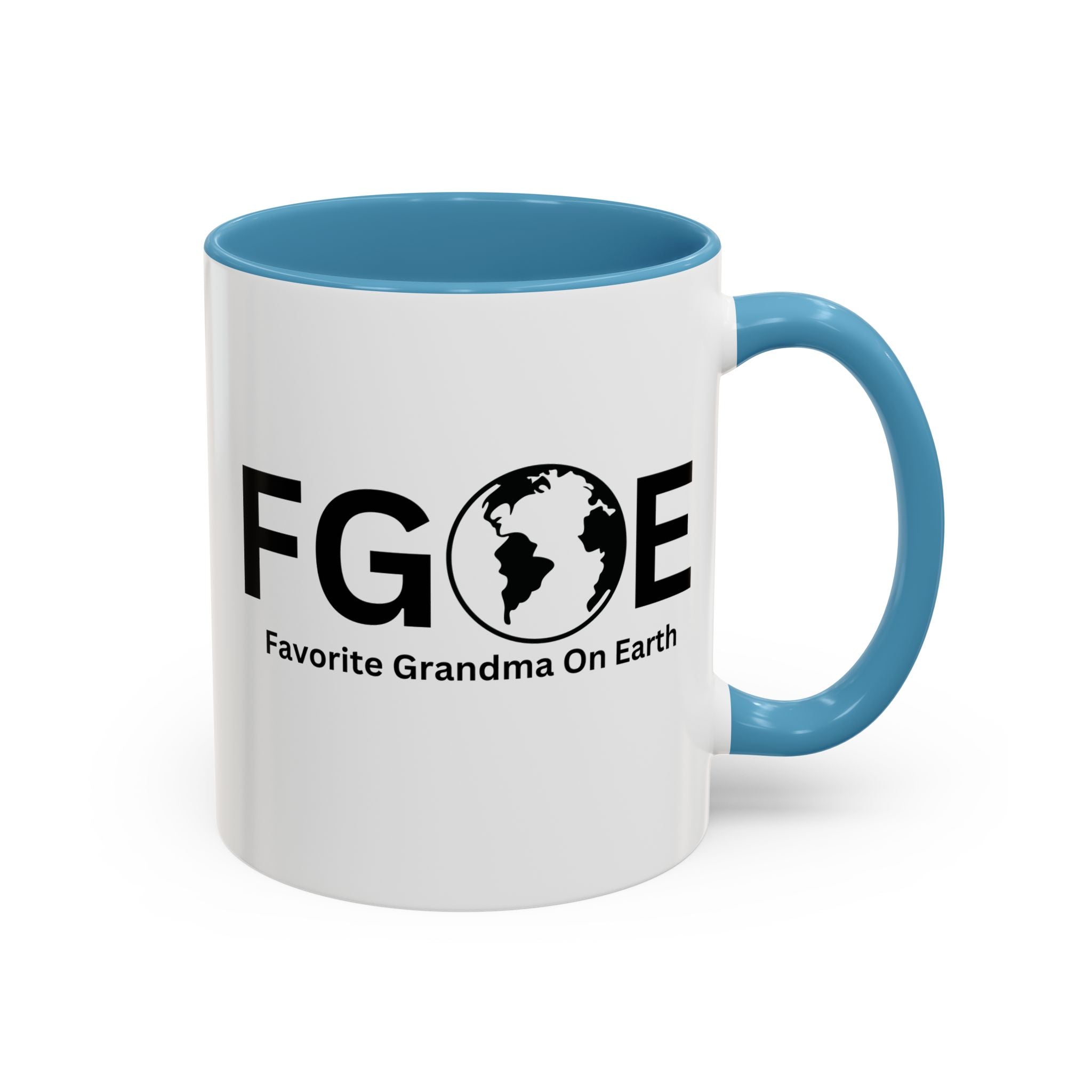 Favorite Grandma On Earth Mug (FGOE) Accent Coffee Mug (11oz, 15oz)