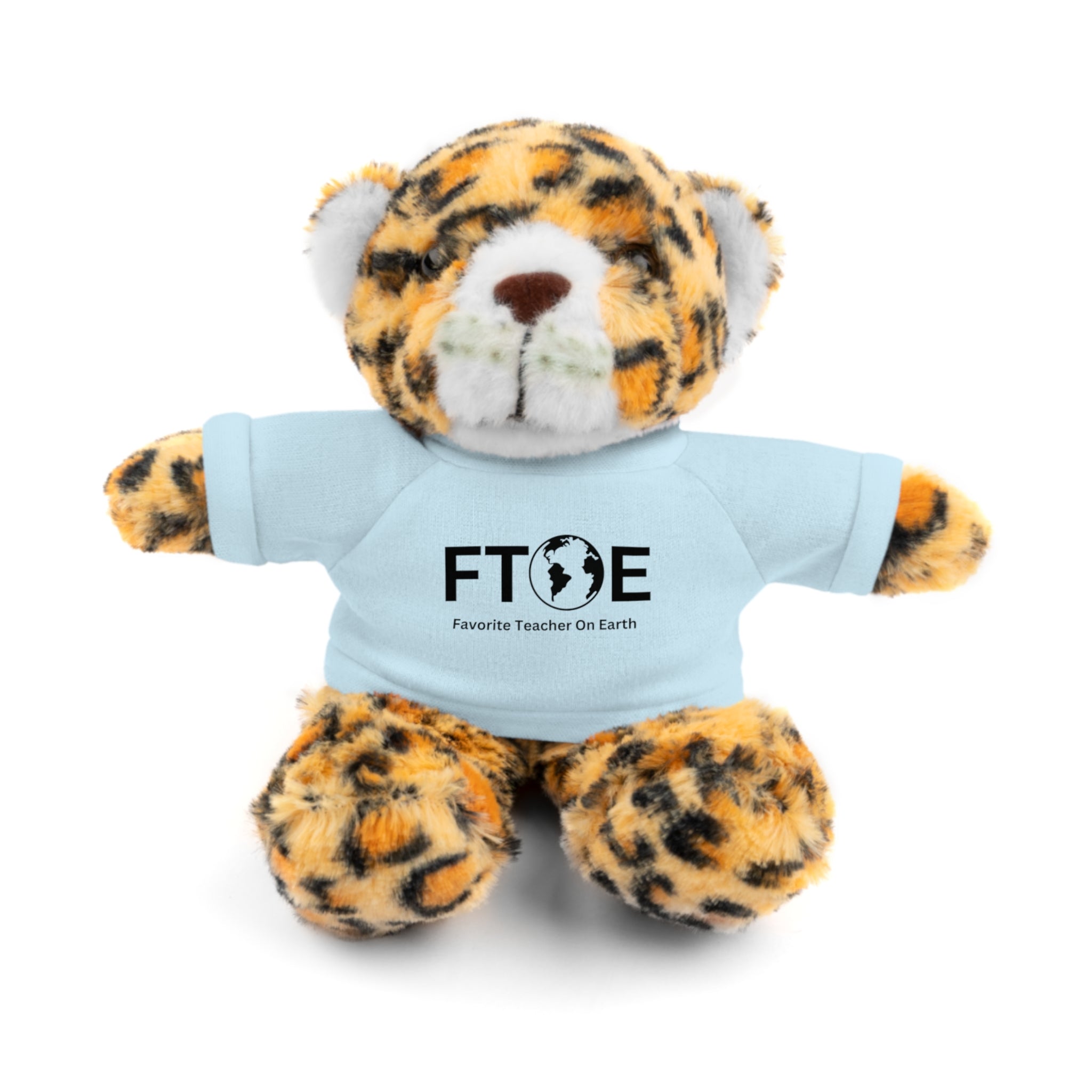 Stuffed Animal Gift – Favorite Teacher on Earth (FTOE) – Customizable T-Shirt & Animal