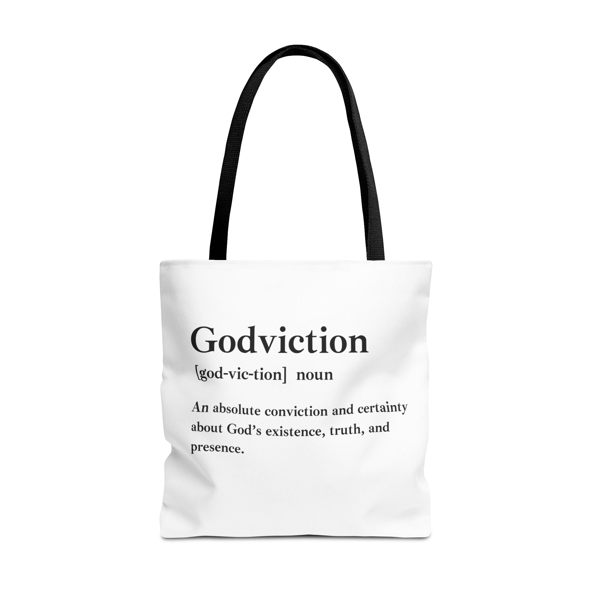 Godviction Tote Bag - Custom Printed Stylish and Functional Tote