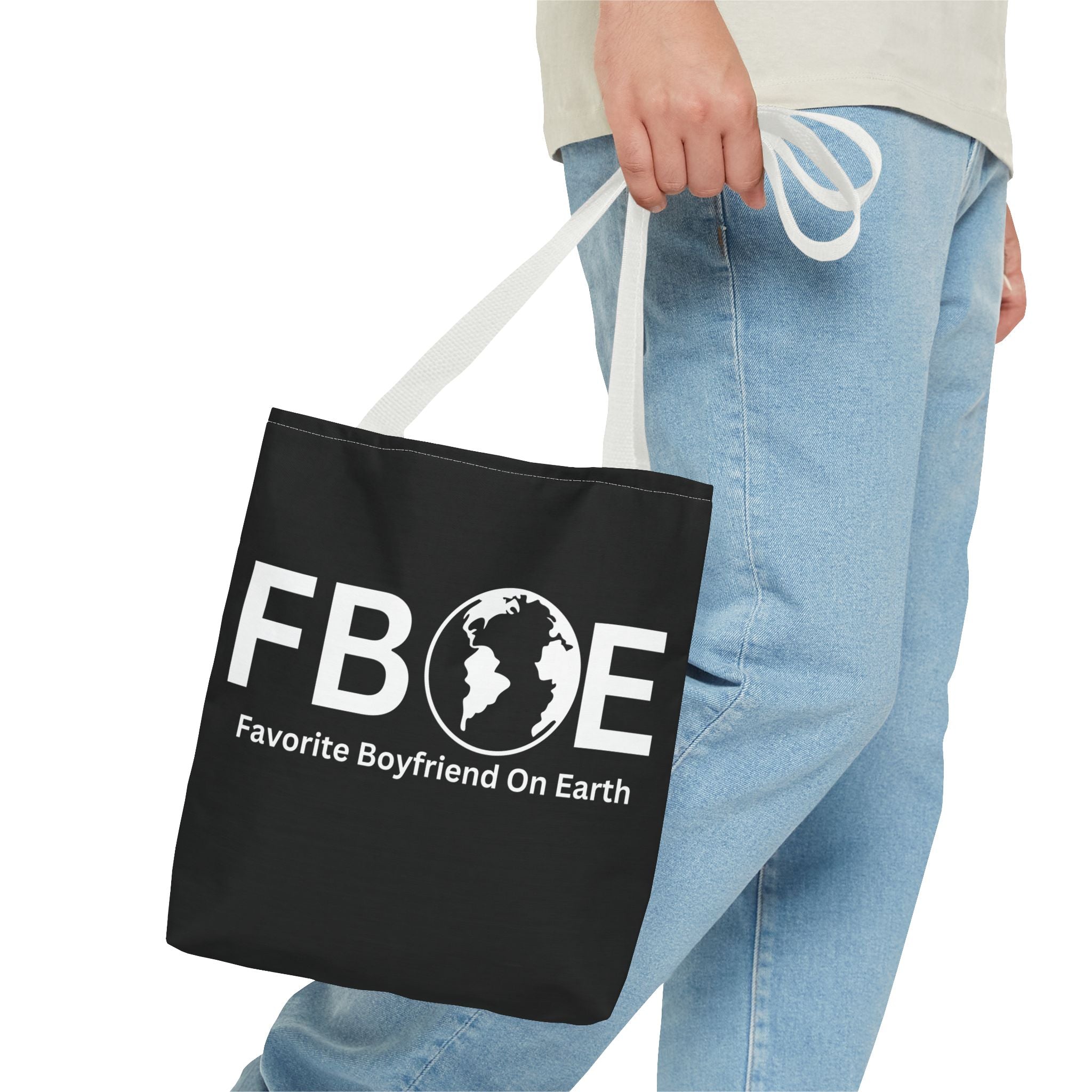 Favorite Boyfriend On Earth (FBOE) Tote Bag - Custom Printed Stylish and Functional Tote