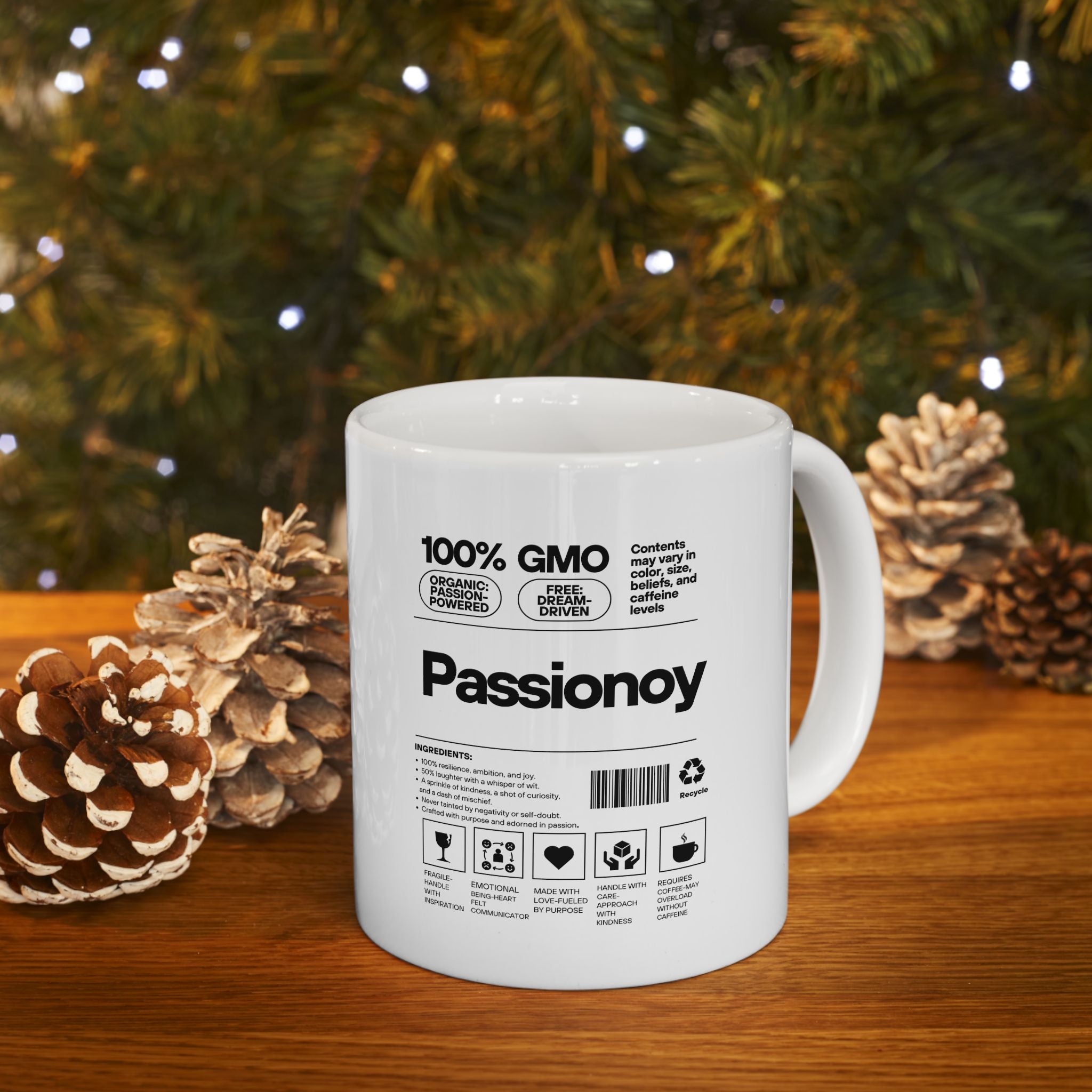 Passionoy Label Accent Coffee Mug (11oz, 15oz)