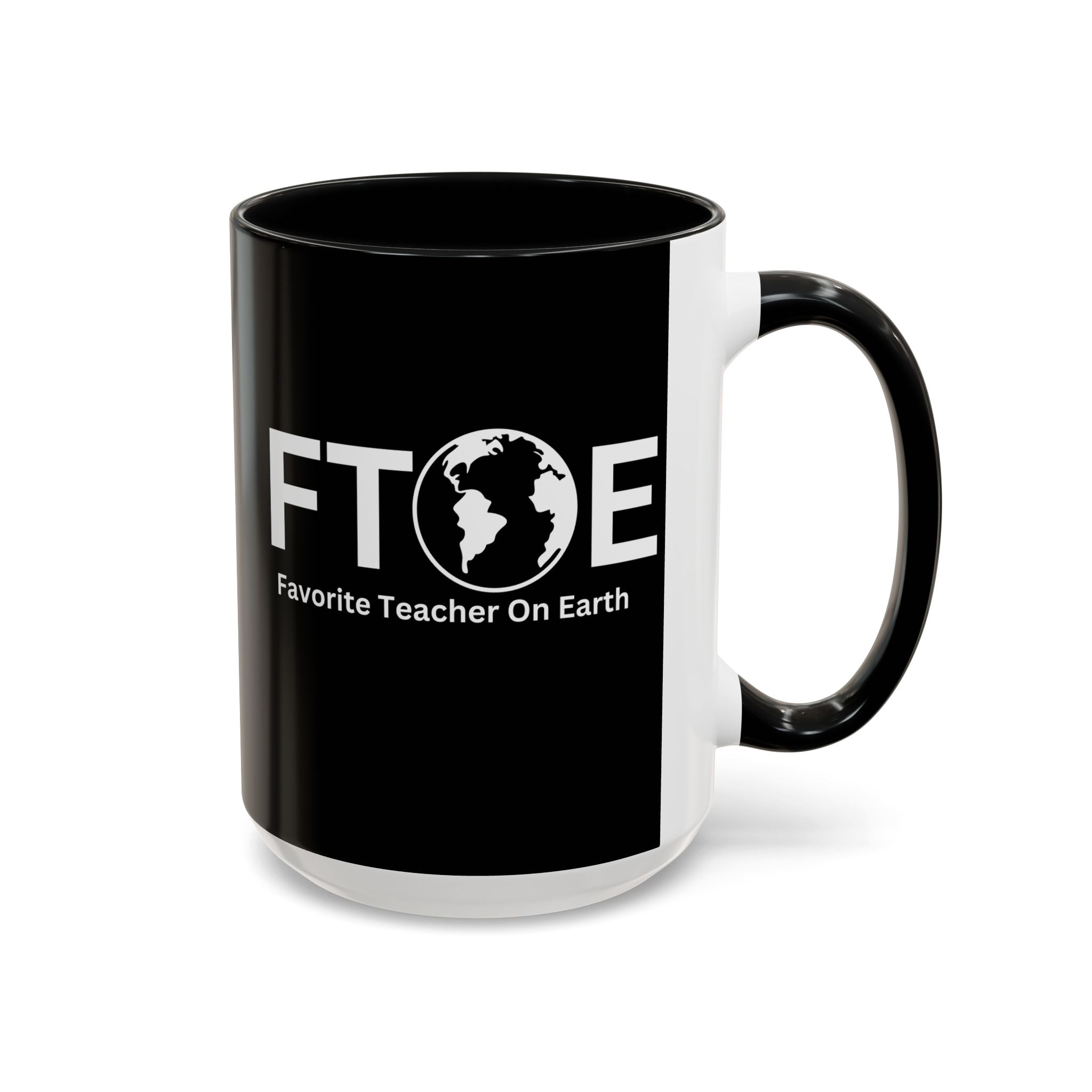 Favorite Teacher On Earth (FTOE) Accent Coffee Mug (11oz, 15oz)