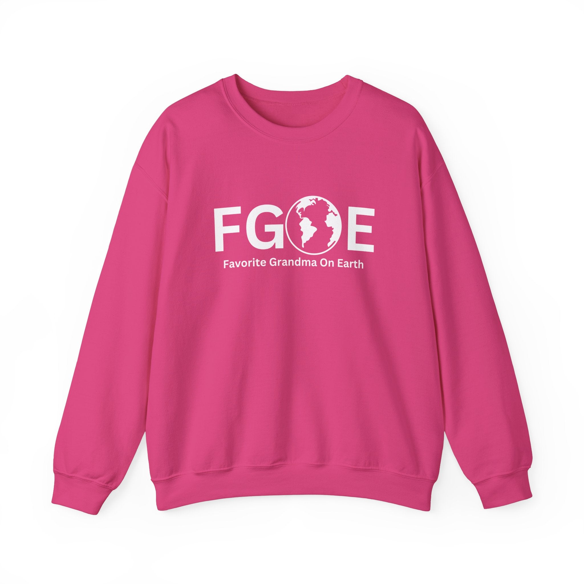 Favorite Grandma On Earth (FGOE) Unisex Heavy Blend Crewneck Sweatshirt - Cozy and Ethical Sweatshirt for All Seasons