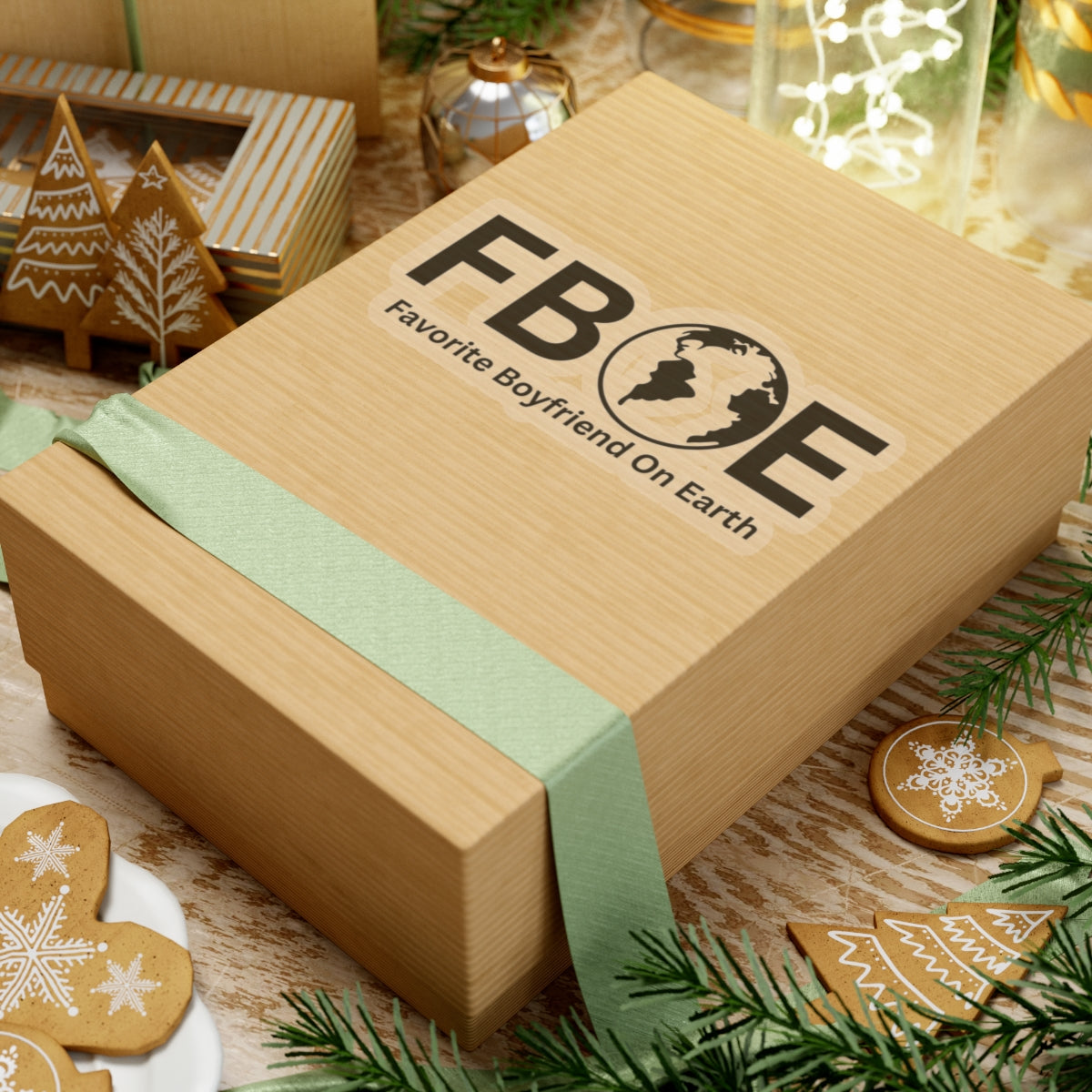 Favorite Boyfriend On Earth (FBOE) Kiss-Cut Stickers - Custom Vinyl Stickers for Creative Decor