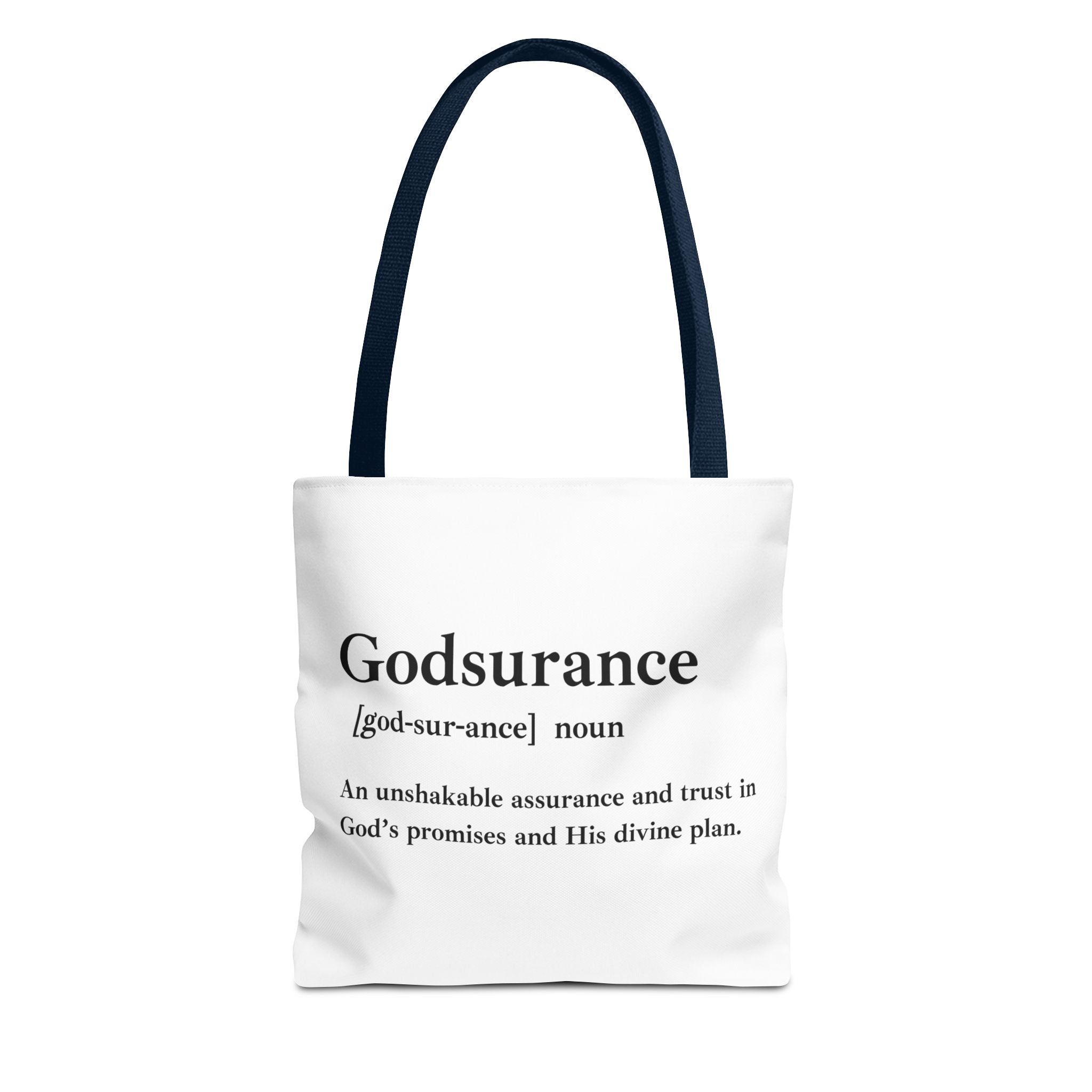 Godsurance Tote Bag - Custom Printed Stylish and Functional Tote