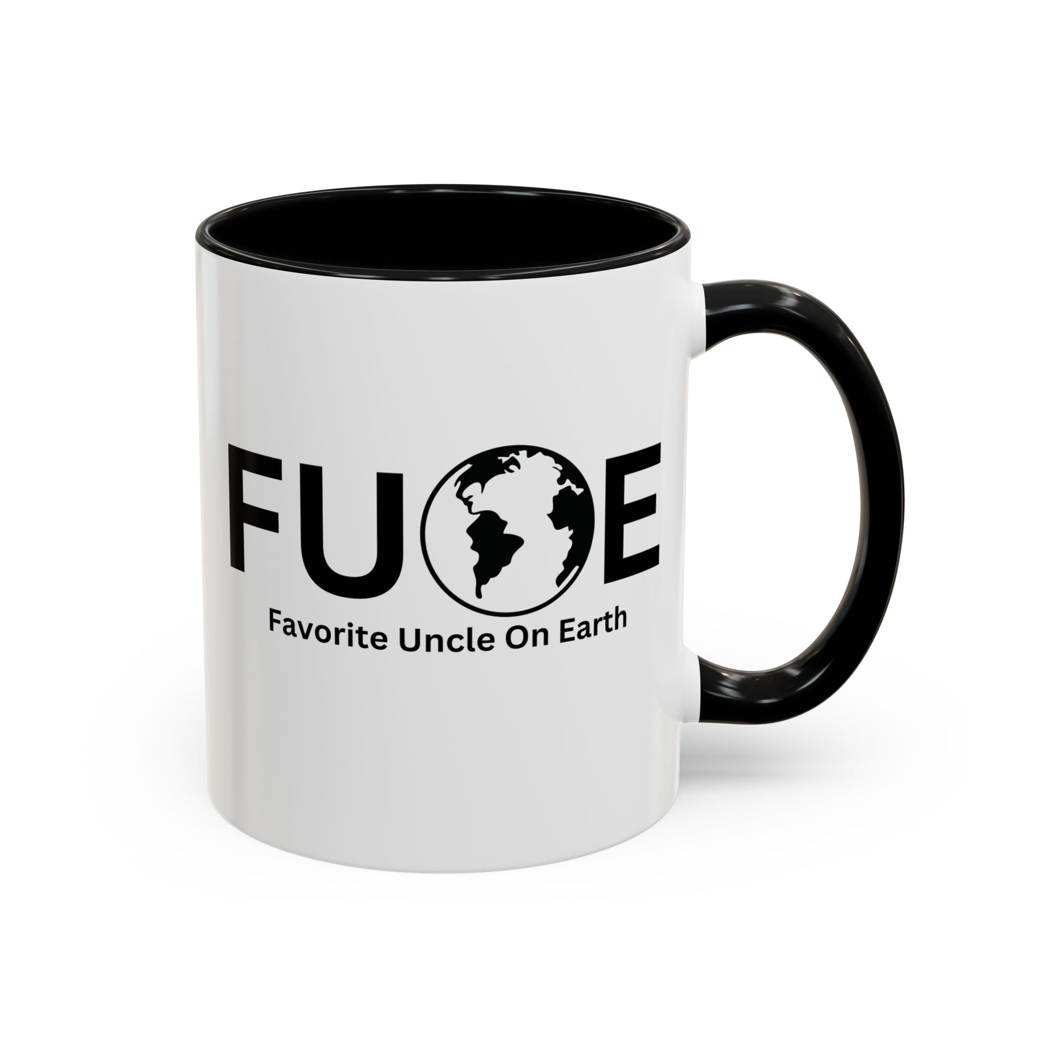 Favorite Uncle On Earth (FUOE) Accent Coffee Mug (11oz, 15oz)