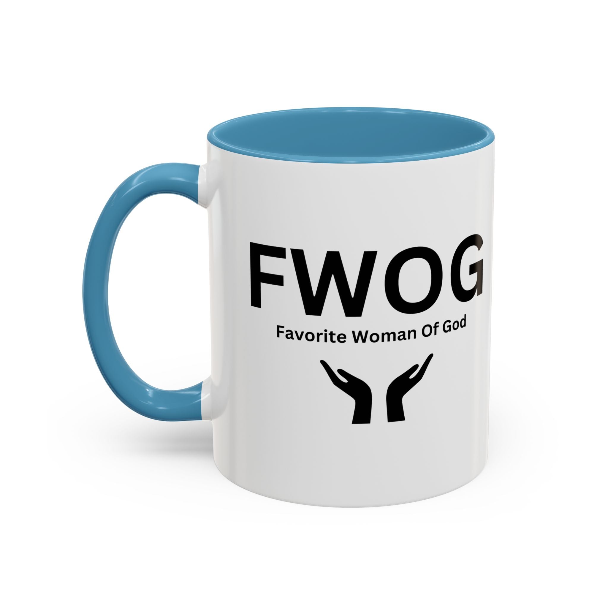Favorite Woman of God (FWOG) Accent Coffee Mug (11, 15oz)