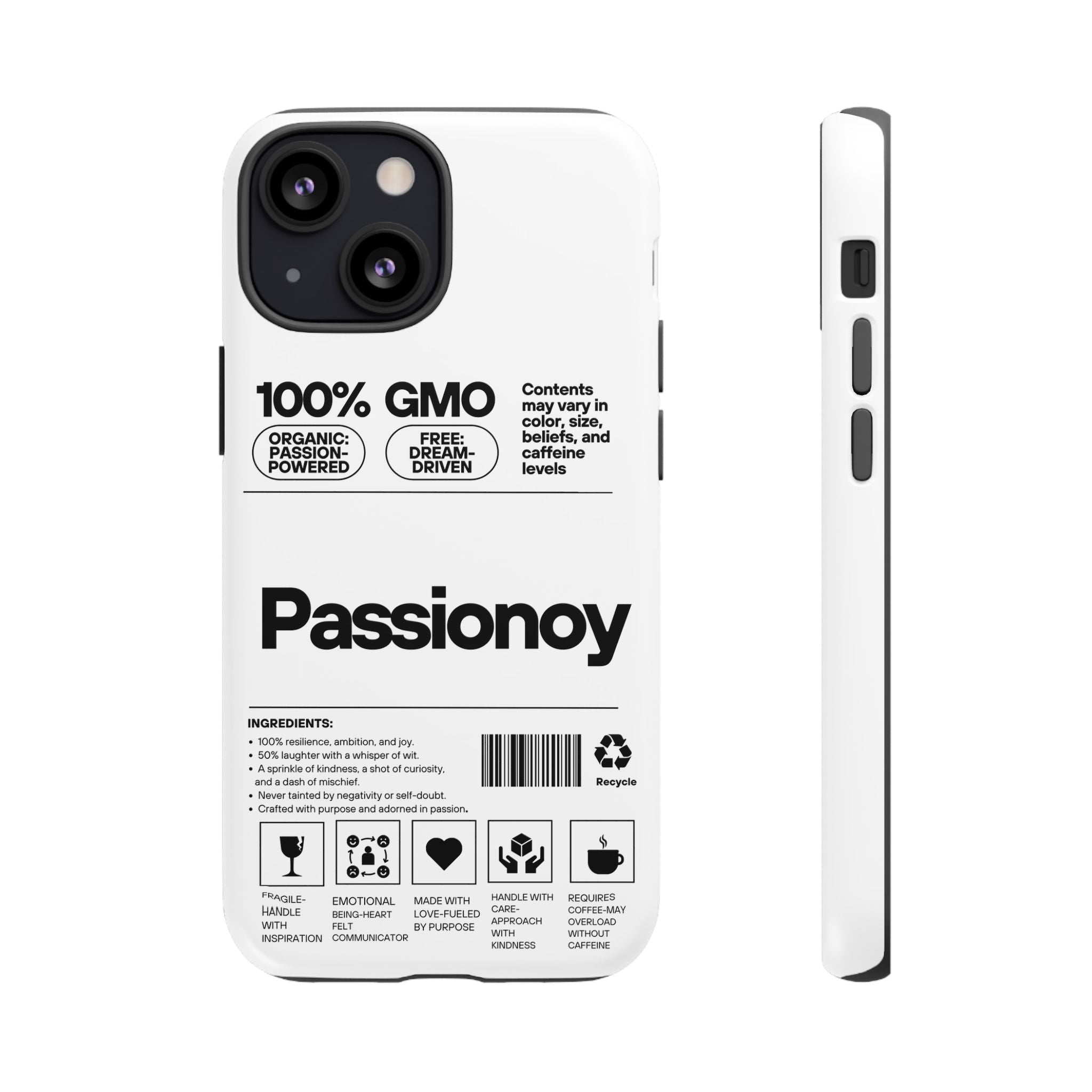 Passionoy Label Tough Cases - Custom Protective Phone Cases for iPhone, Samsung Galaxy, and Google Pixel
