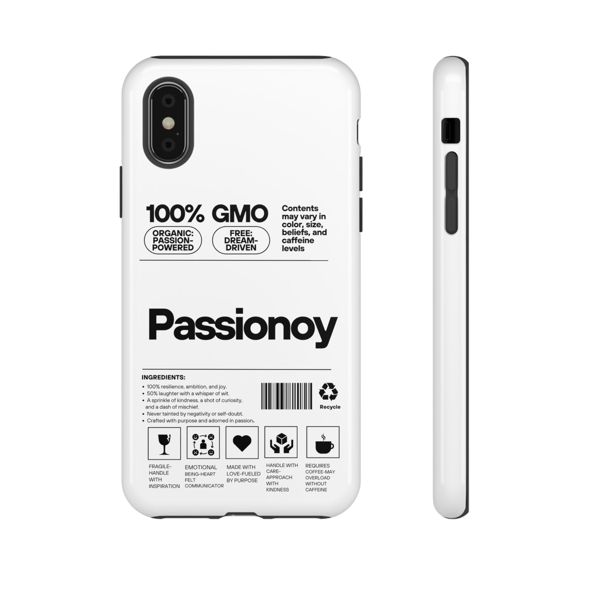 Passionoy Label Tough Cases - Custom Protective Phone Cases for iPhone, Samsung Galaxy, and Google Pixel