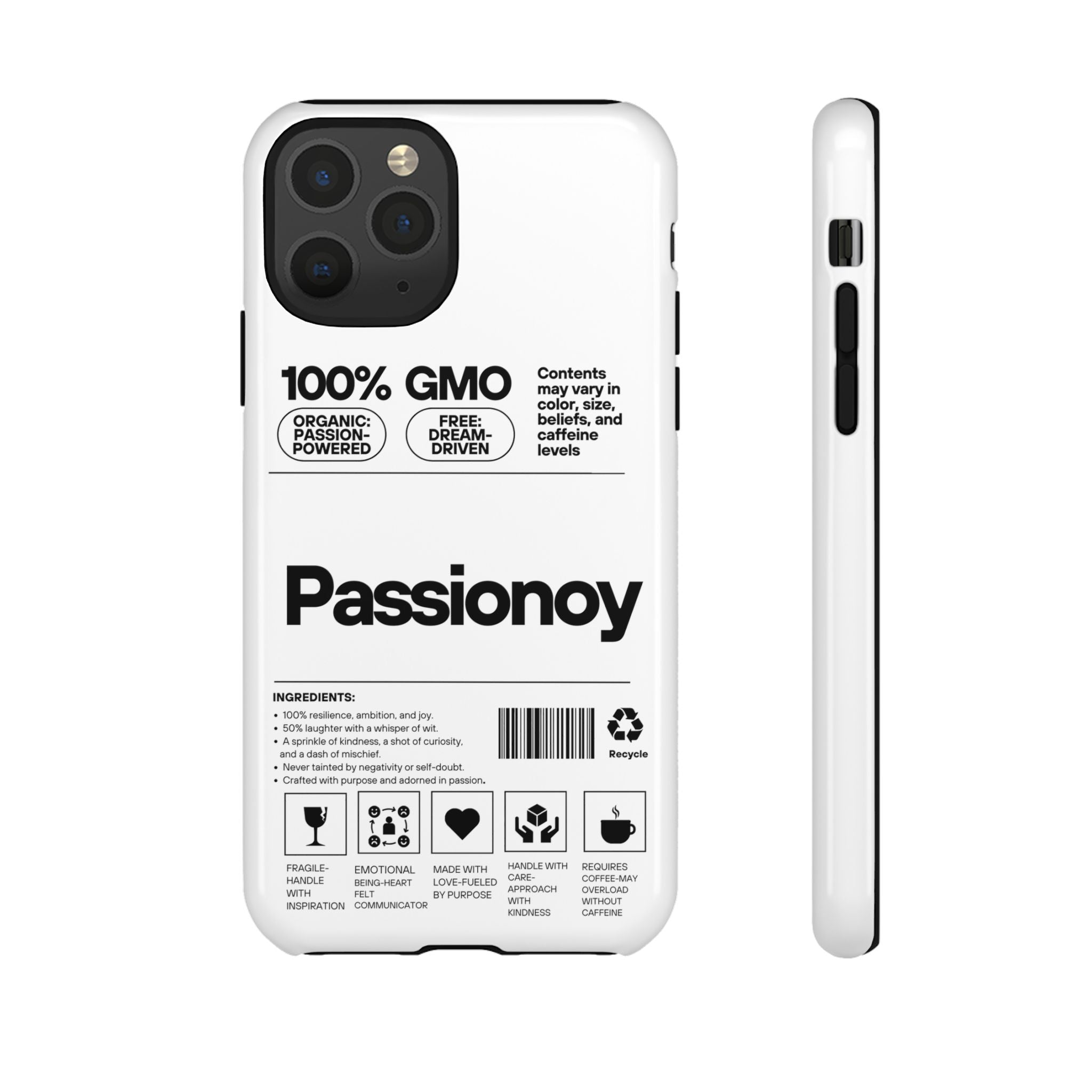 Passionoy Label Tough Cases - Custom Protective Phone Cases for iPhone, Samsung Galaxy, and Google Pixel