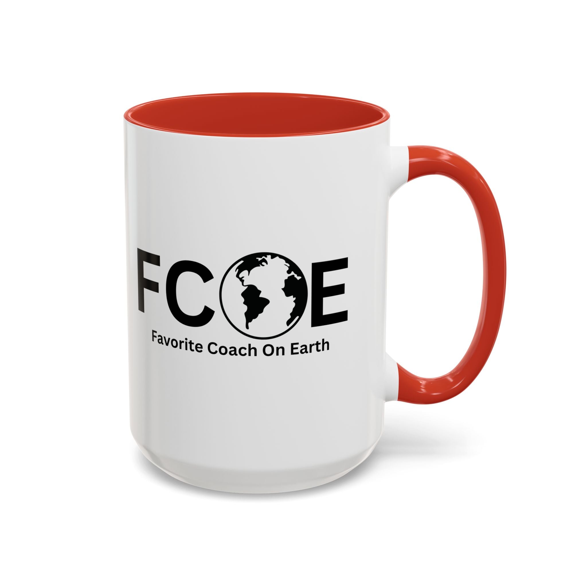 Favorite Coach On Earth (FCOE) Accent Coffee Mug (11oz, 15oz)