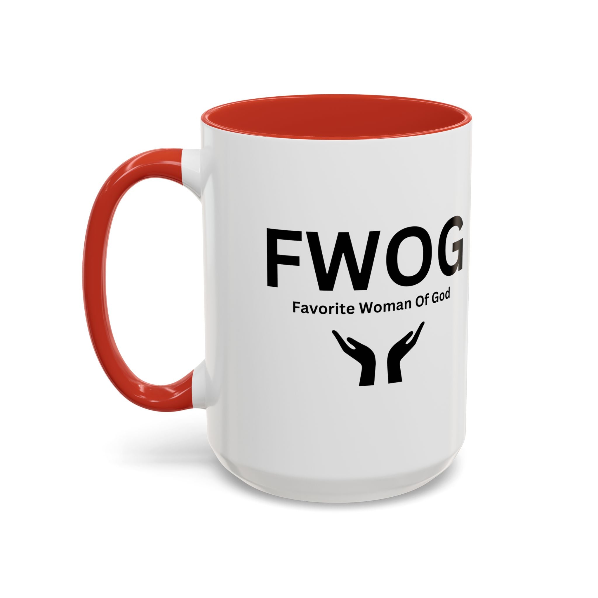 Favorite Woman of God (FWOG) Accent Coffee Mug (11, 15oz)