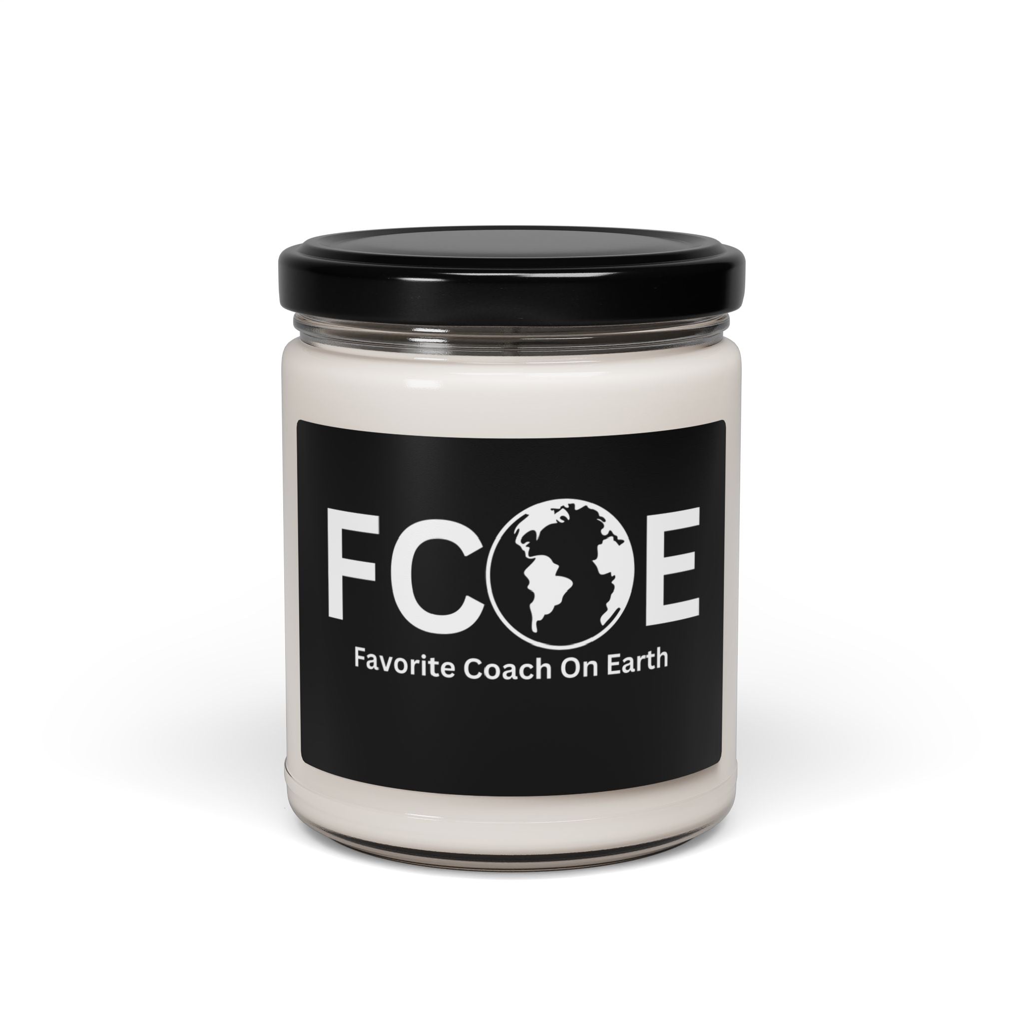 Favorite Coach On Earth (FCOE) Scented Soy Candle - 9oz Natural Wax Candle with Custom Label