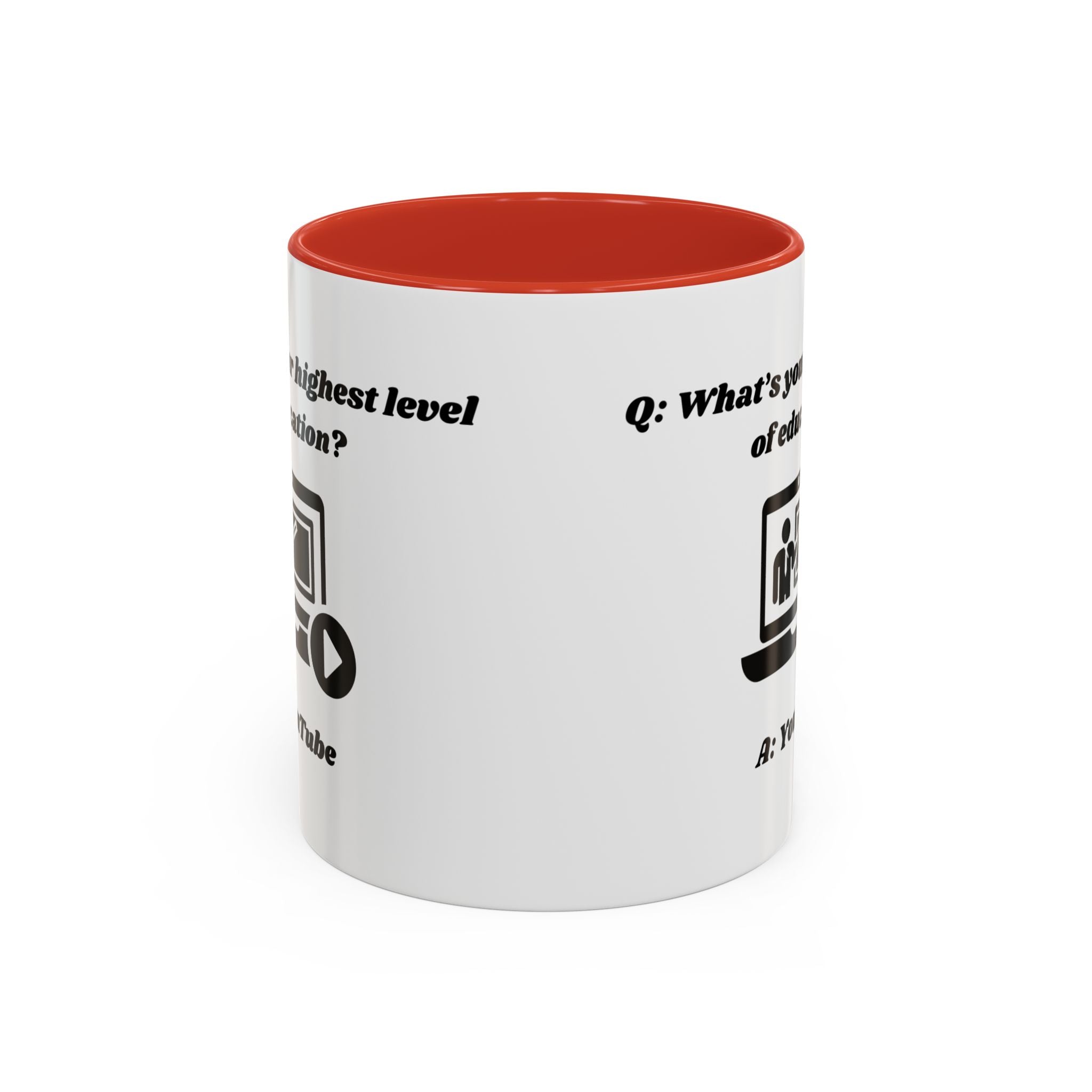 What's your highest level of education? YouTube Accent Coffee Mug (11oz, 15oz)