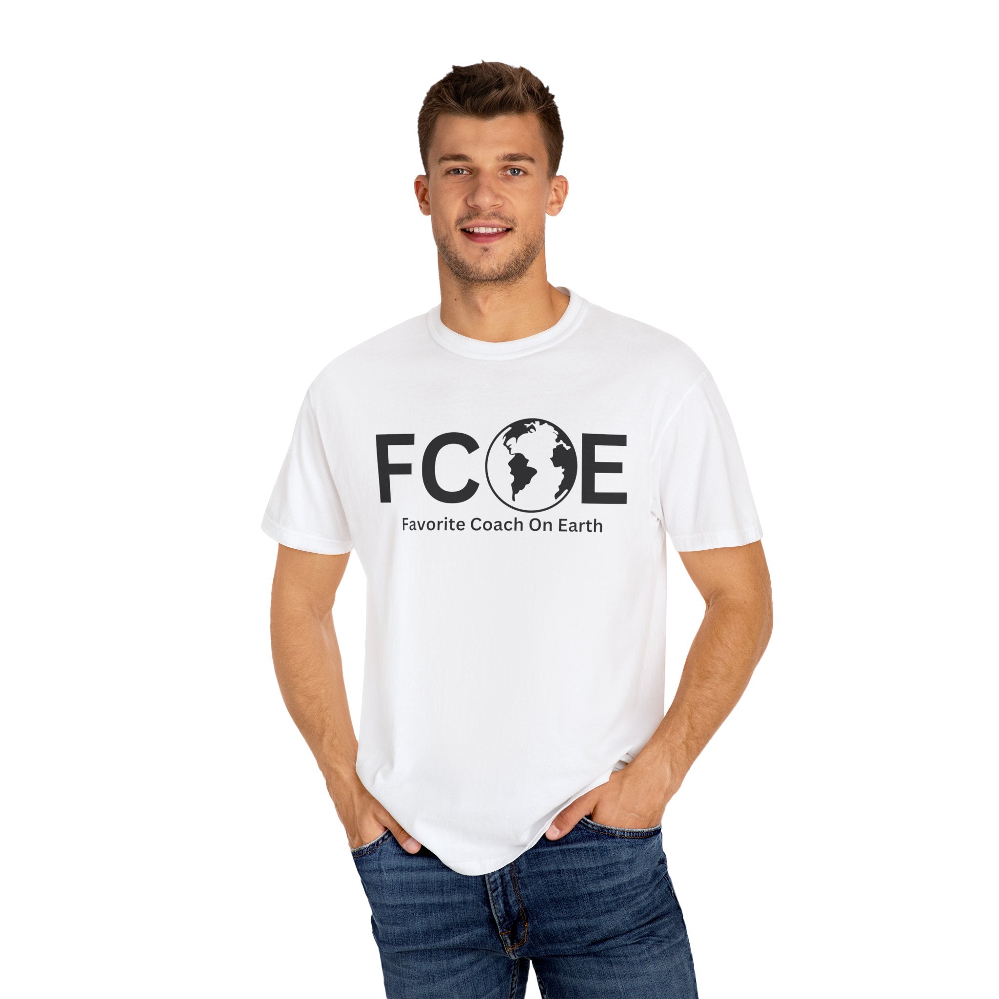 Favorite Coach On Earth (FCOE) - Comfort Colors 1717 Garment-Dyed T-Shirt