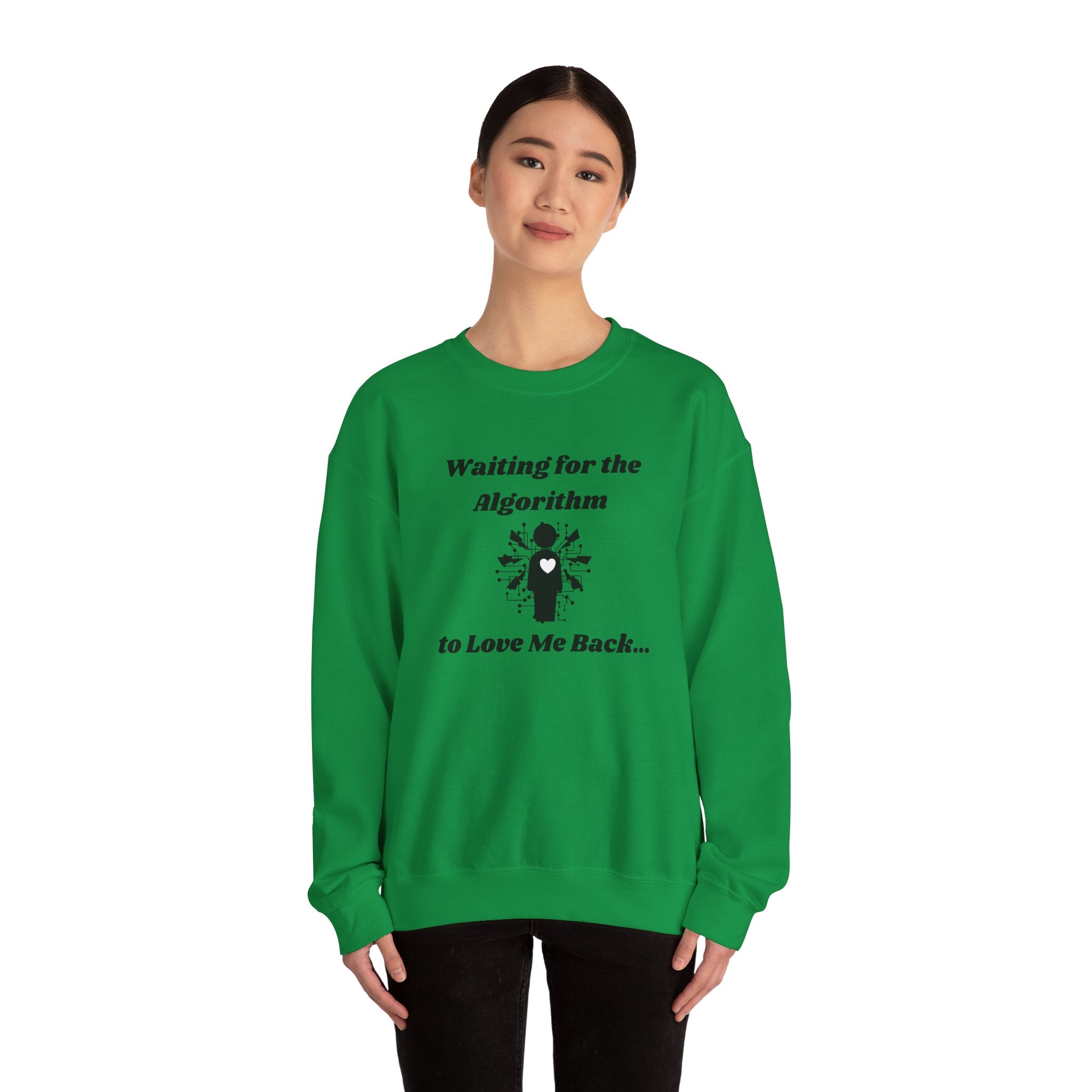 Waiting for the Algorithm to Love Me Back... Unisex Heavy Blend Crewneck Sweatshirt