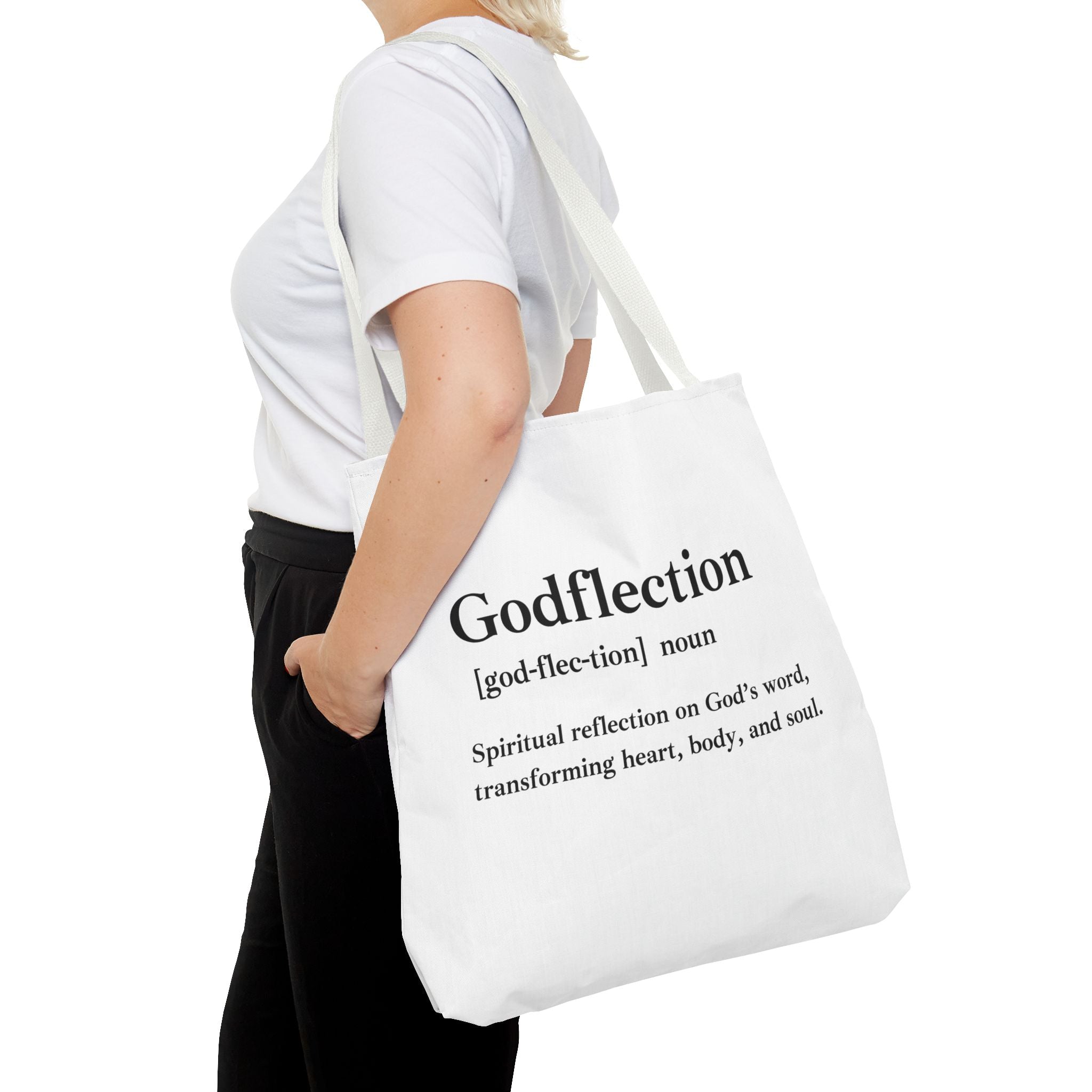 Godflection Tote Bag - Custom Printed Stylish and Functional Tote