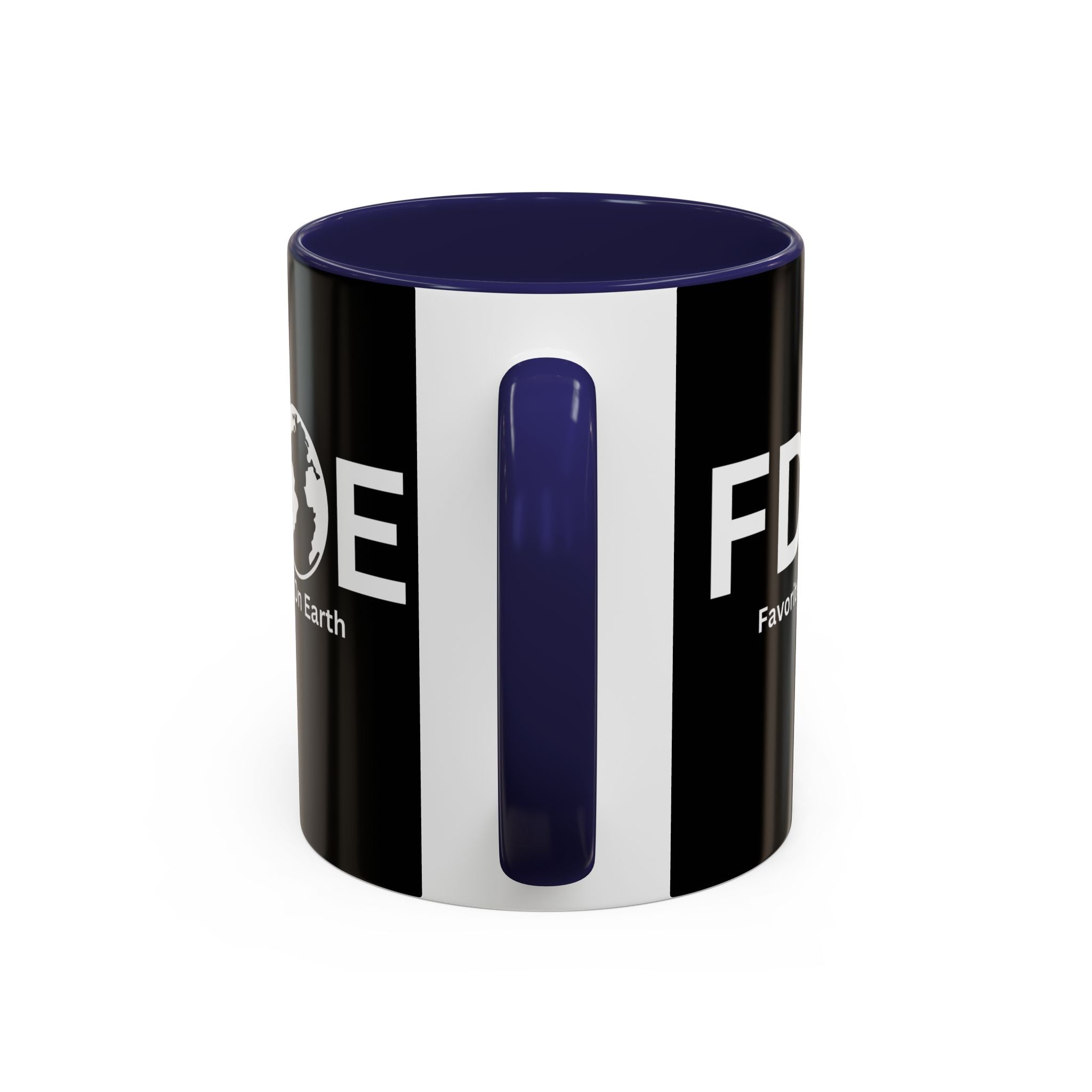 Favorite Dad On Earth (FDOE) Accent Coffee Mug (11oz, 15oz)