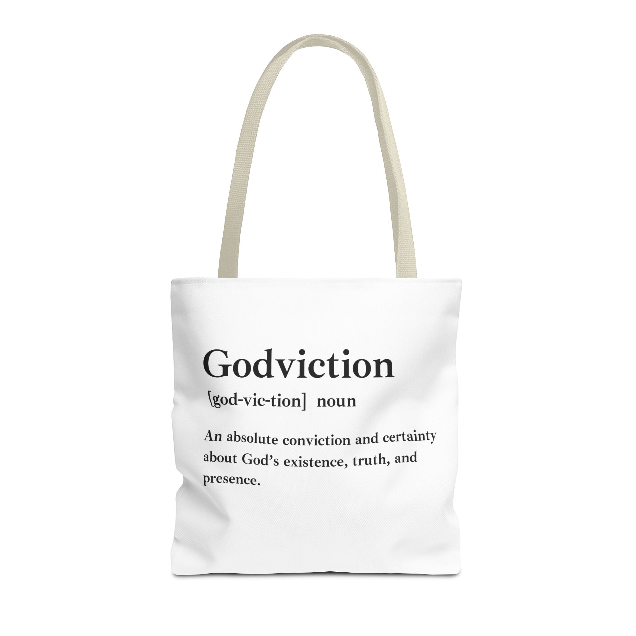 Godviction Tote Bag - Custom Printed Stylish and Functional Tote