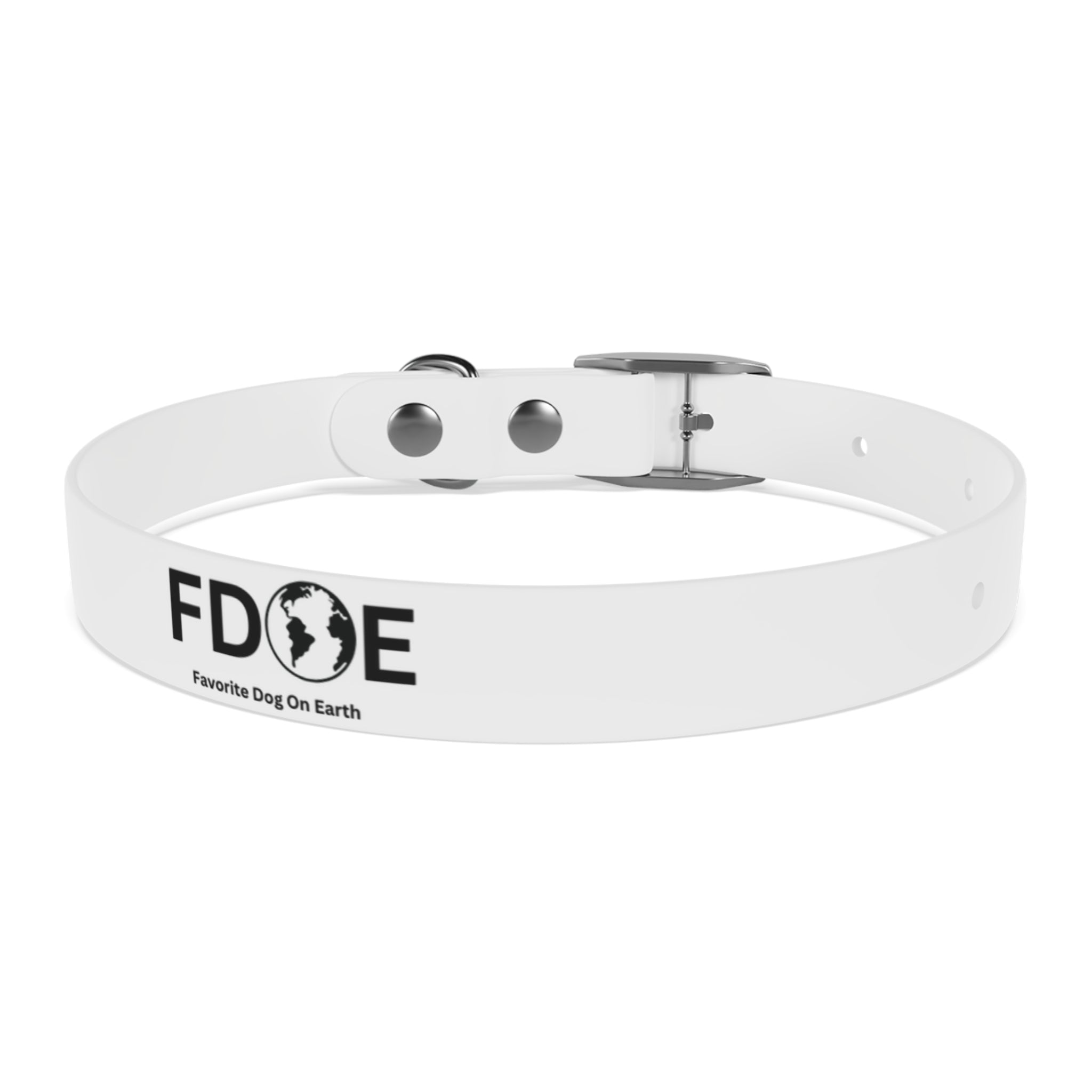 Favorite Dog On Earth (FDOE) Collar, Personalized Pet Accessory, Custom Dog Collar, Stylish Pet Gear, Durable Dog Collar