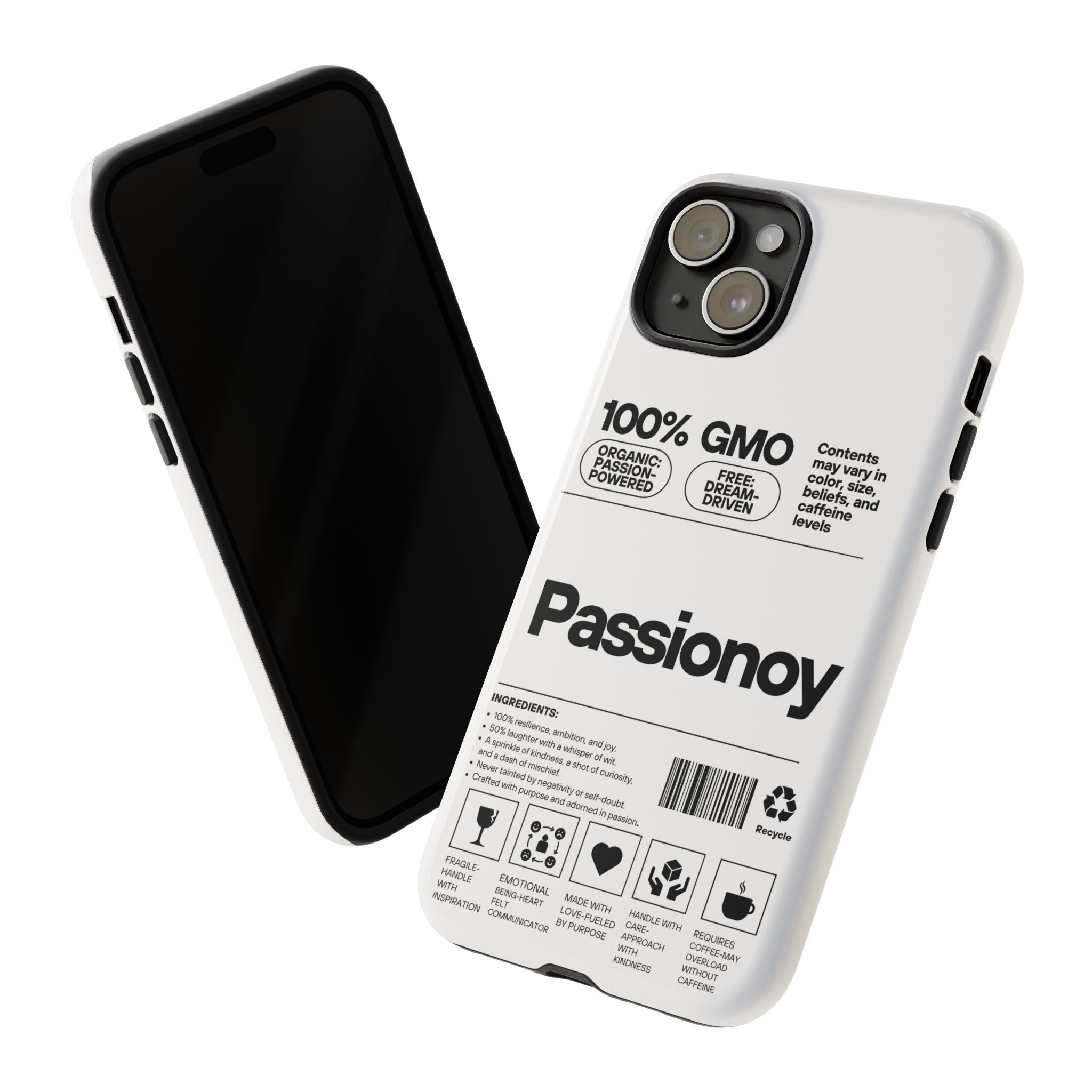 Passionoy Label Tough Cases - Custom Protective Phone Cases for iPhone, Samsung Galaxy, and Google Pixel