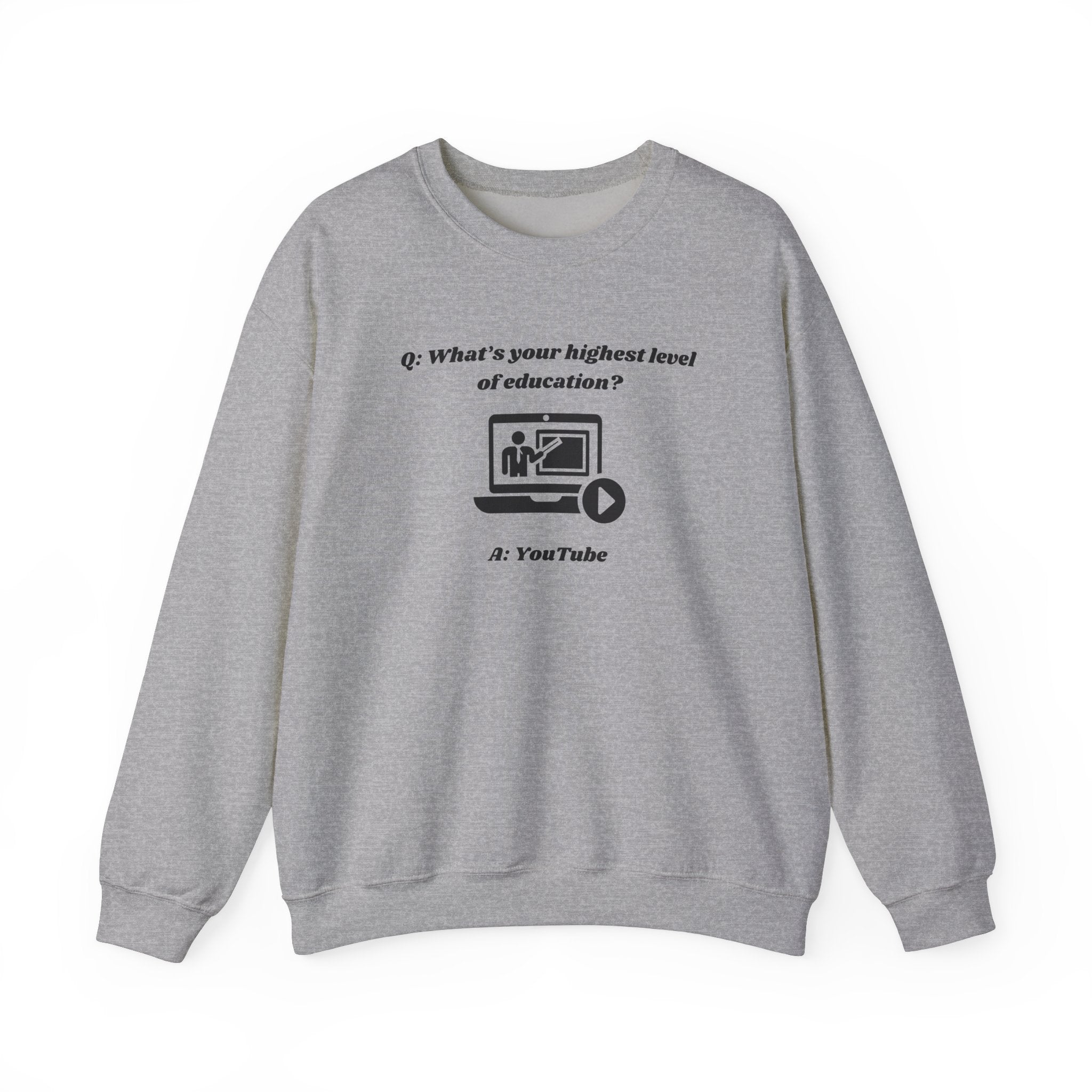 What's your highest level of education? YouTube - Unisex Sweatshirt