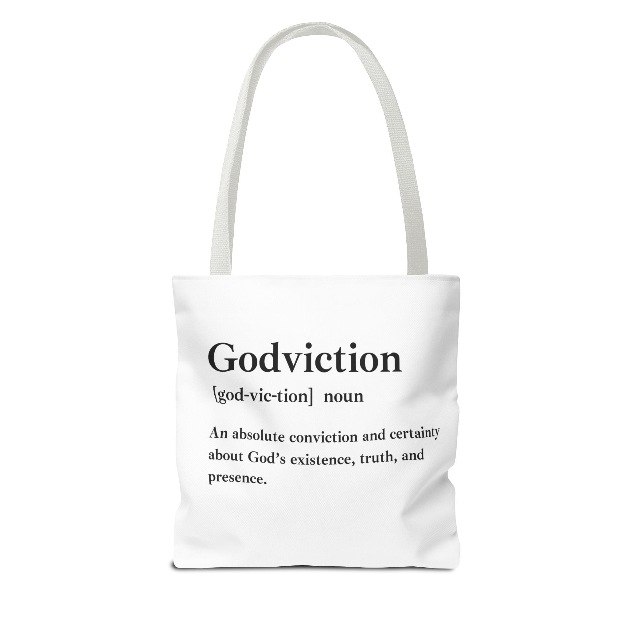 Godviction Tote Bag - Custom Printed Stylish and Functional Tote