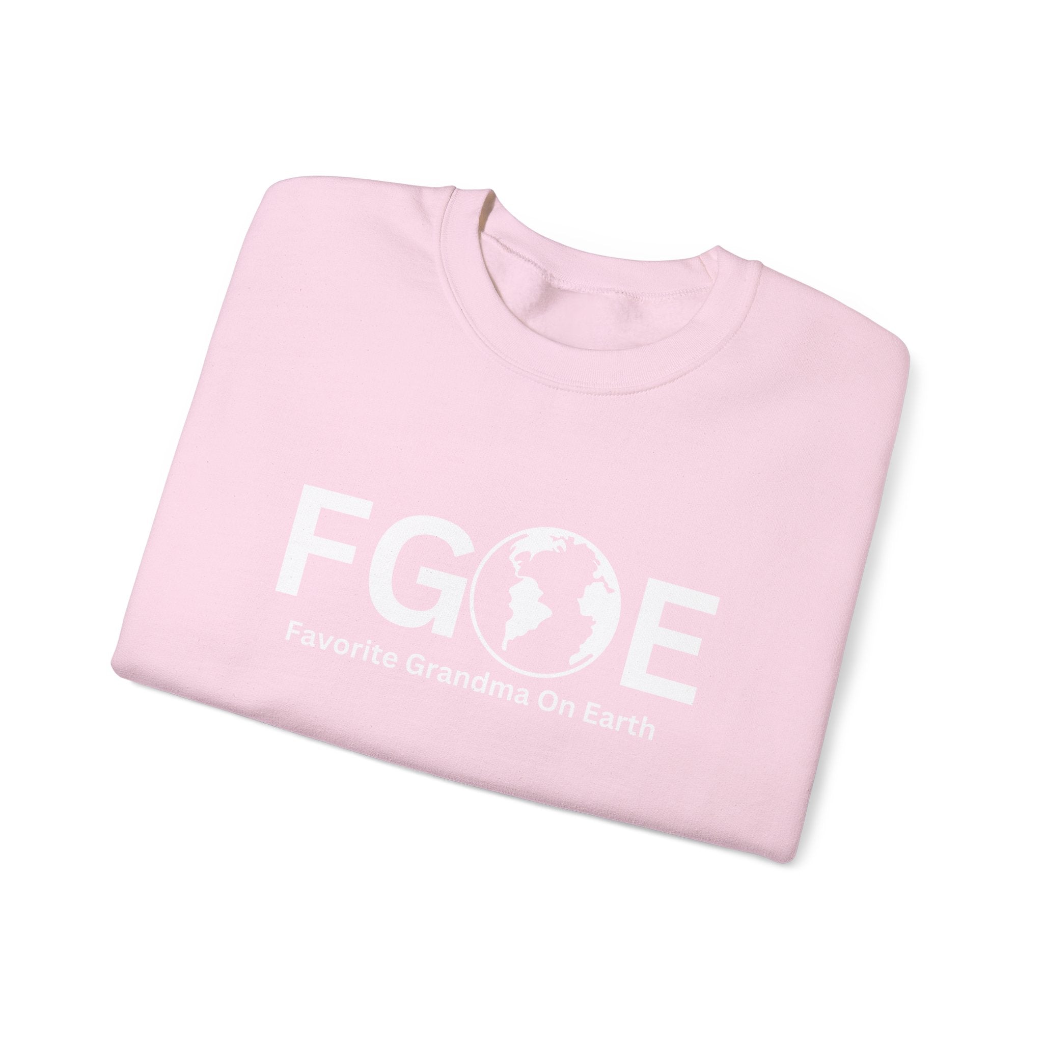 Favorite Grandma On Earth (FGOE) Unisex Heavy Blend Crewneck Sweatshirt - Cozy and Ethical Sweatshirt for All Seasons
